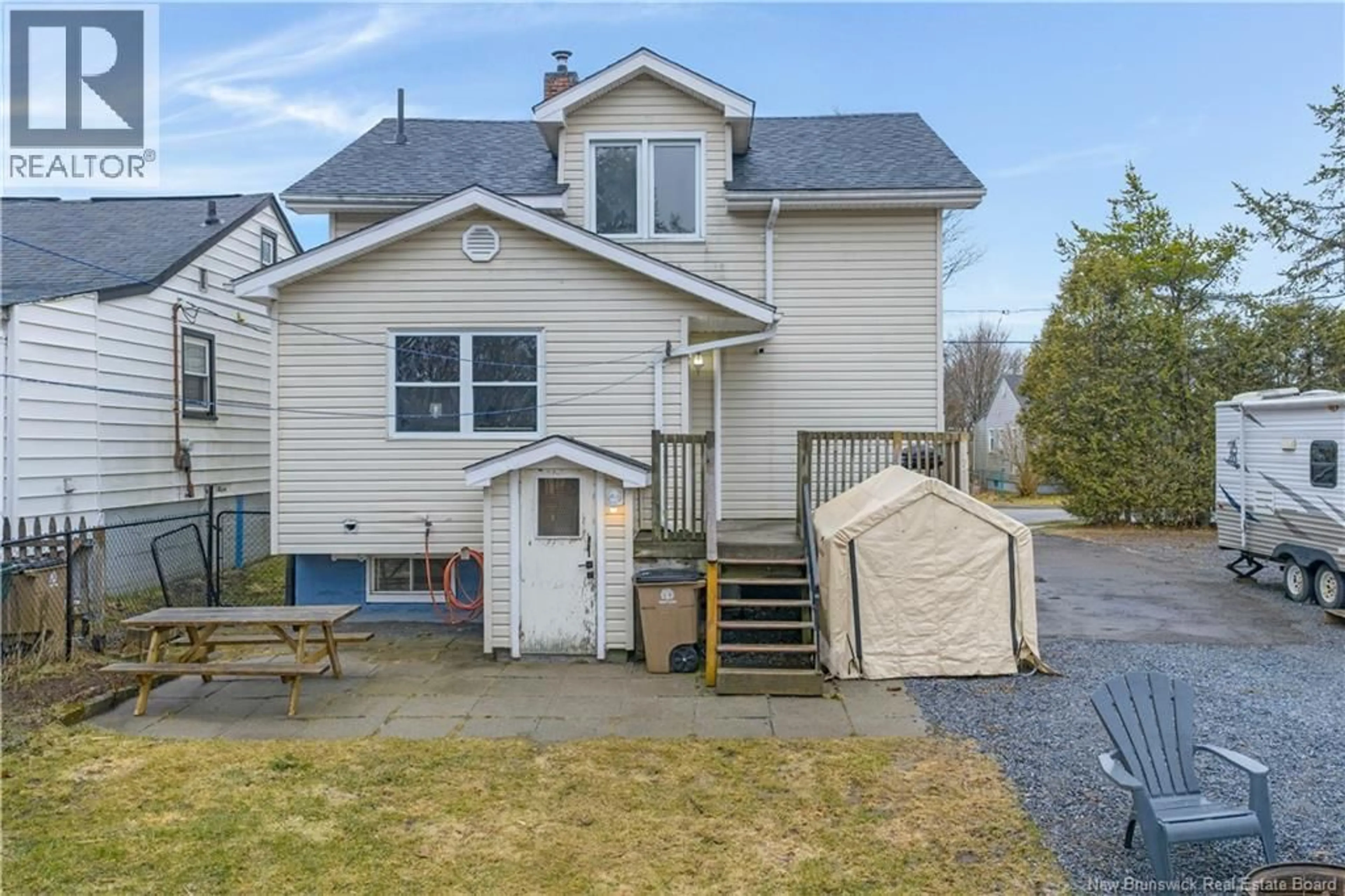 Home with vinyl exterior material, street for 53 EDITH AVENUE, Saint John New Brunswick E2J1P3