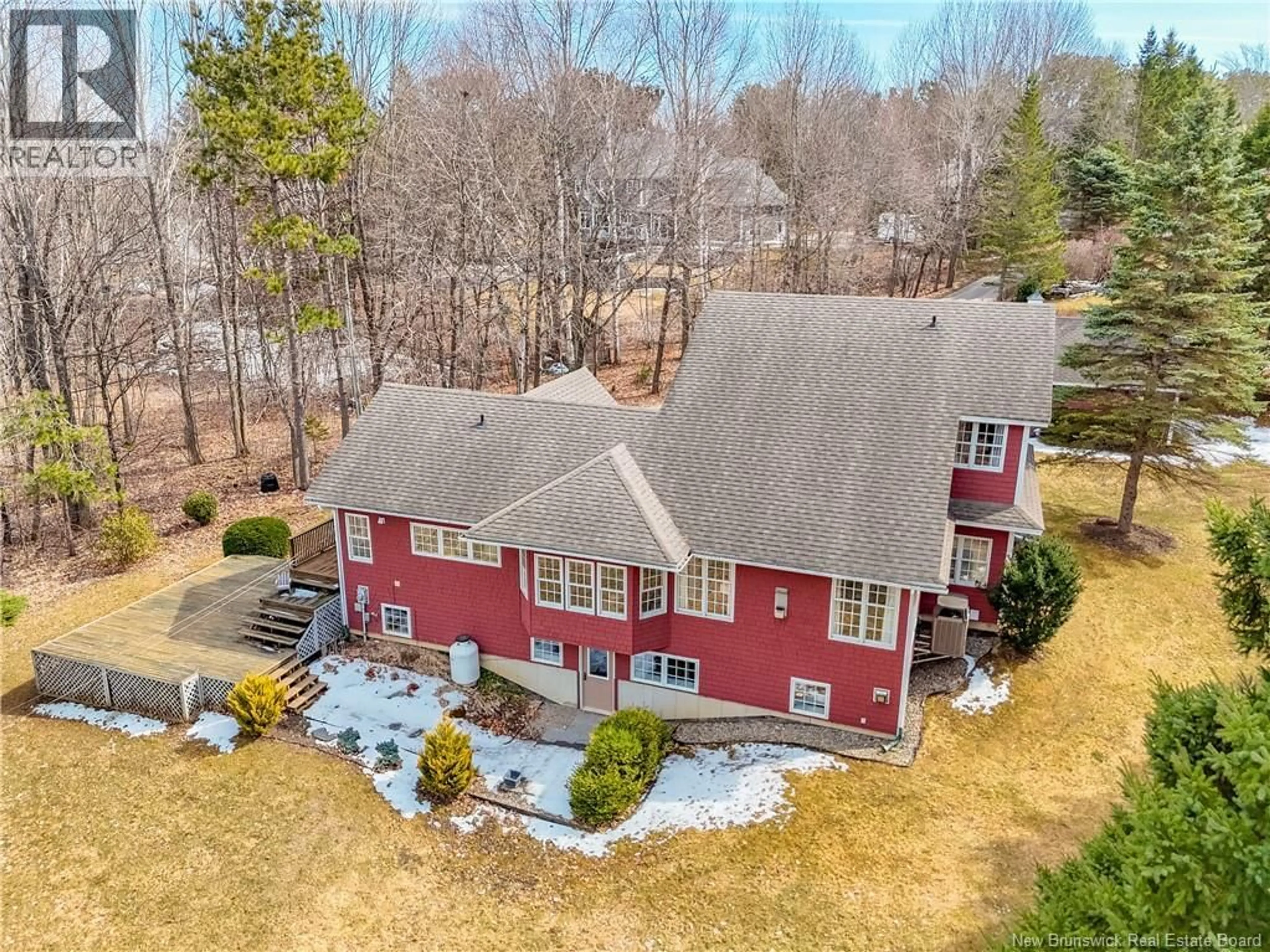 A pic from outside/outdoor area/front of a property/back of a property/a pic from drone, water/lake/river/ocean view for 473 GOLF CLUB ROAD, Fredericton New Brunswick E3B5Z5