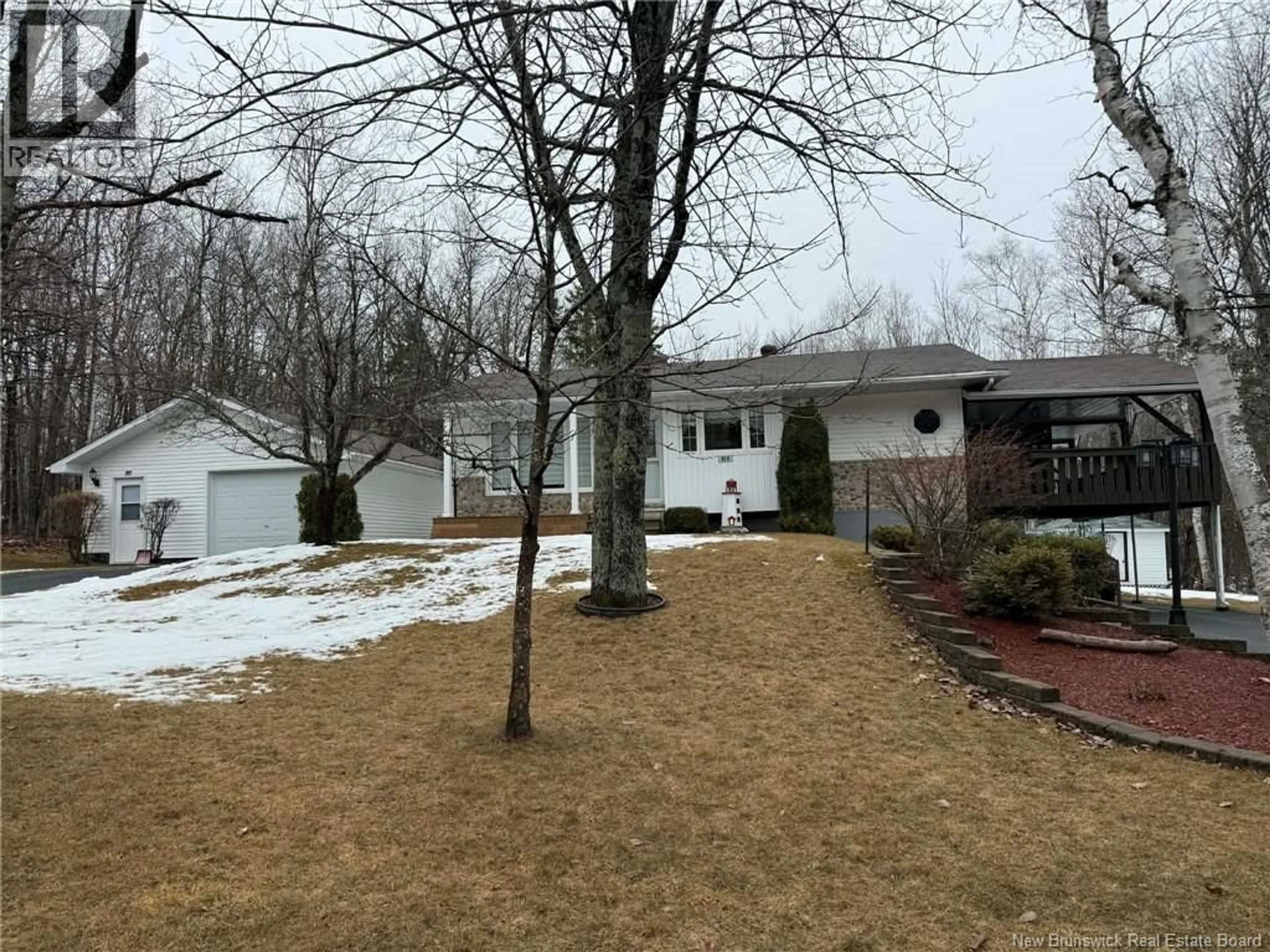 A pic from outside/outdoor area/front of a property/back of a property/a pic from drone, street for 614 WILLISTON DRIVE, Miramichi New Brunswick E1V5X7
