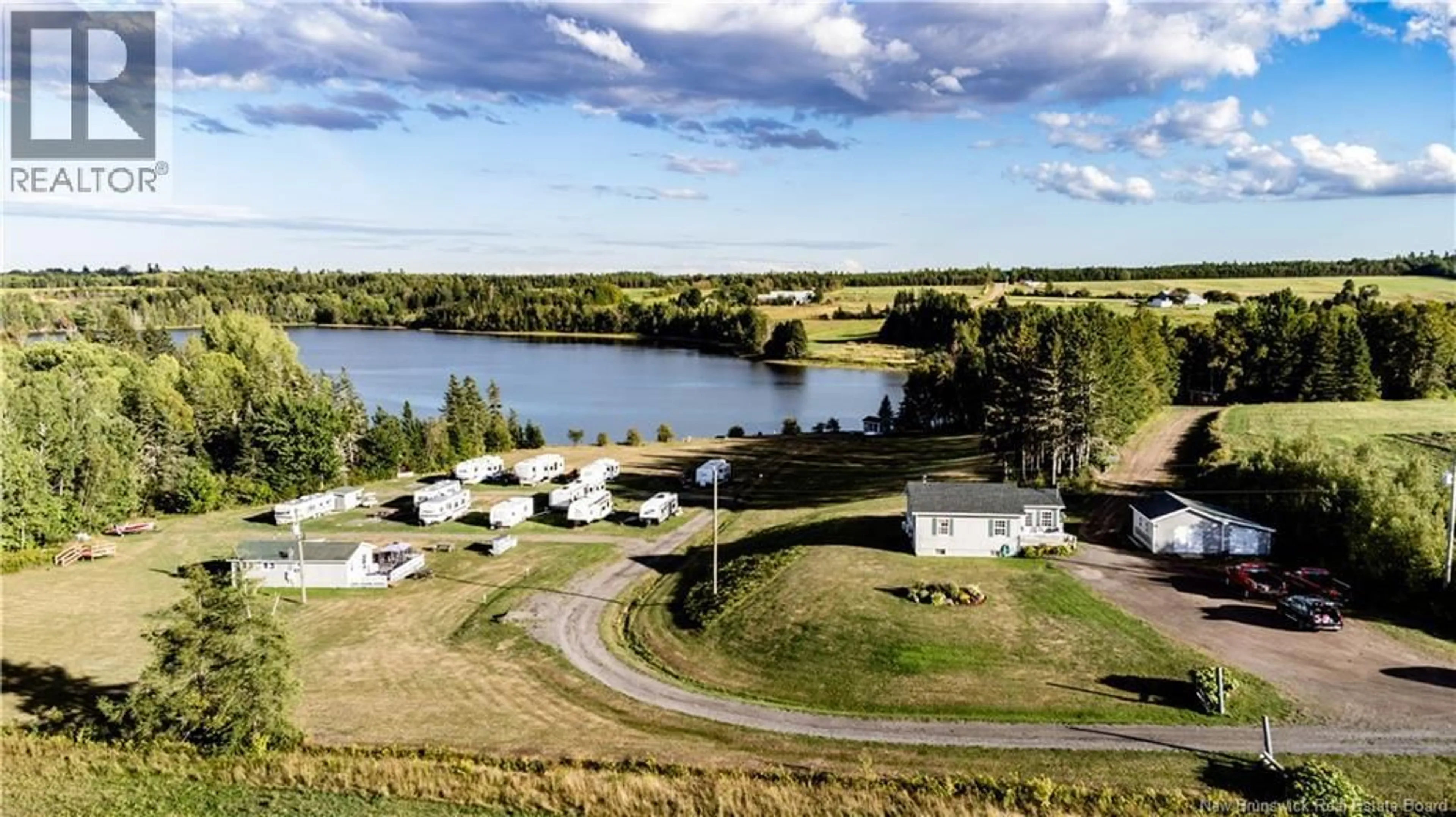 A pic from outside/outdoor area/front of a property/back of a property/a pic from drone, water/lake/river/ocean view for 314 ALDEN WARMEN ROAD, Bass River New Brunswick E4T3Y2