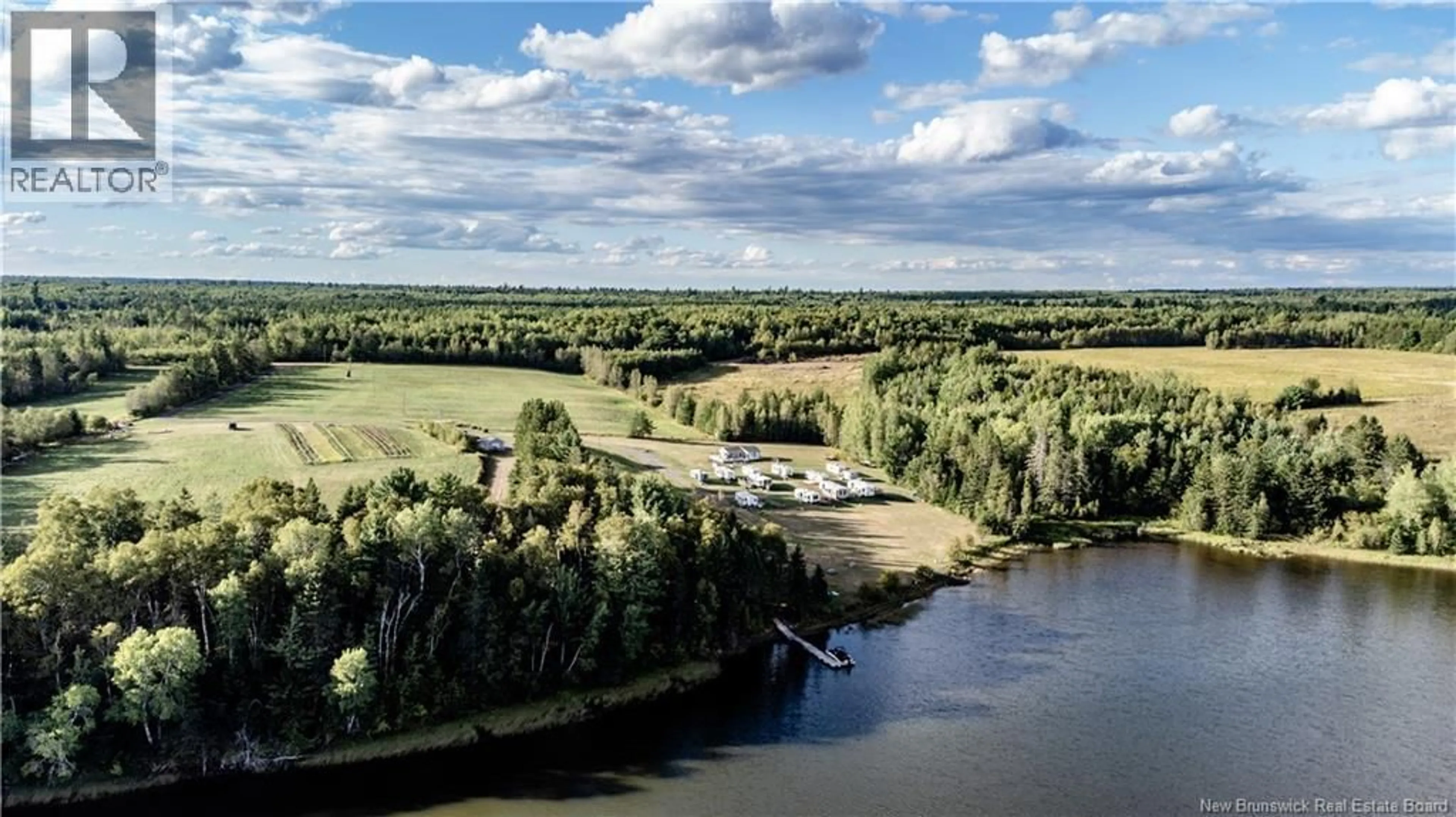 A pic from outside/outdoor area/front of a property/back of a property/a pic from drone, water/lake/river/ocean view for 314 ALDEN WARMEN ROAD, Bass River New Brunswick E4T3Y2