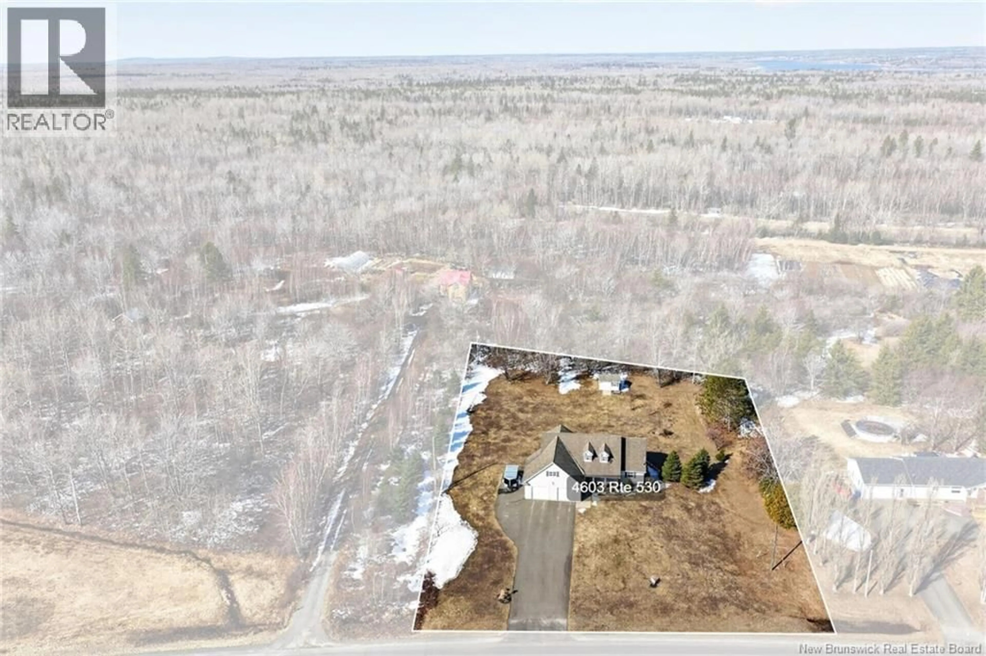 A pic from outside/outdoor area/front of a property/back of a property/a pic from drone, unknown for 4603 ROUTE 530, Grande-Digue New Brunswick E4R5H9