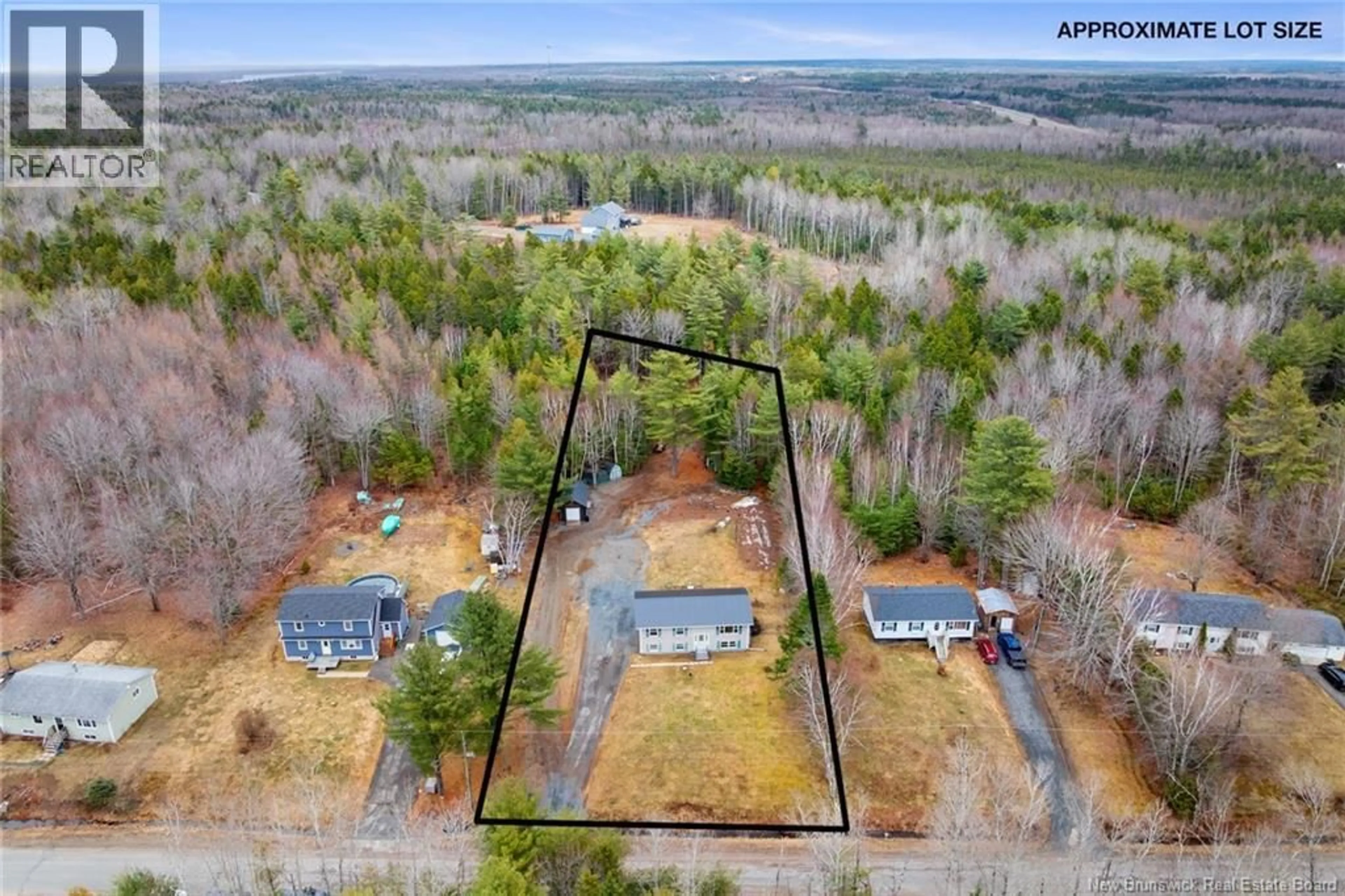 A pic from outside/outdoor area/front of a property/back of a property/a pic from drone, forest/trees view for 149 CHRISTOPHER DRIVE, Burton New Brunswick E2V3H3