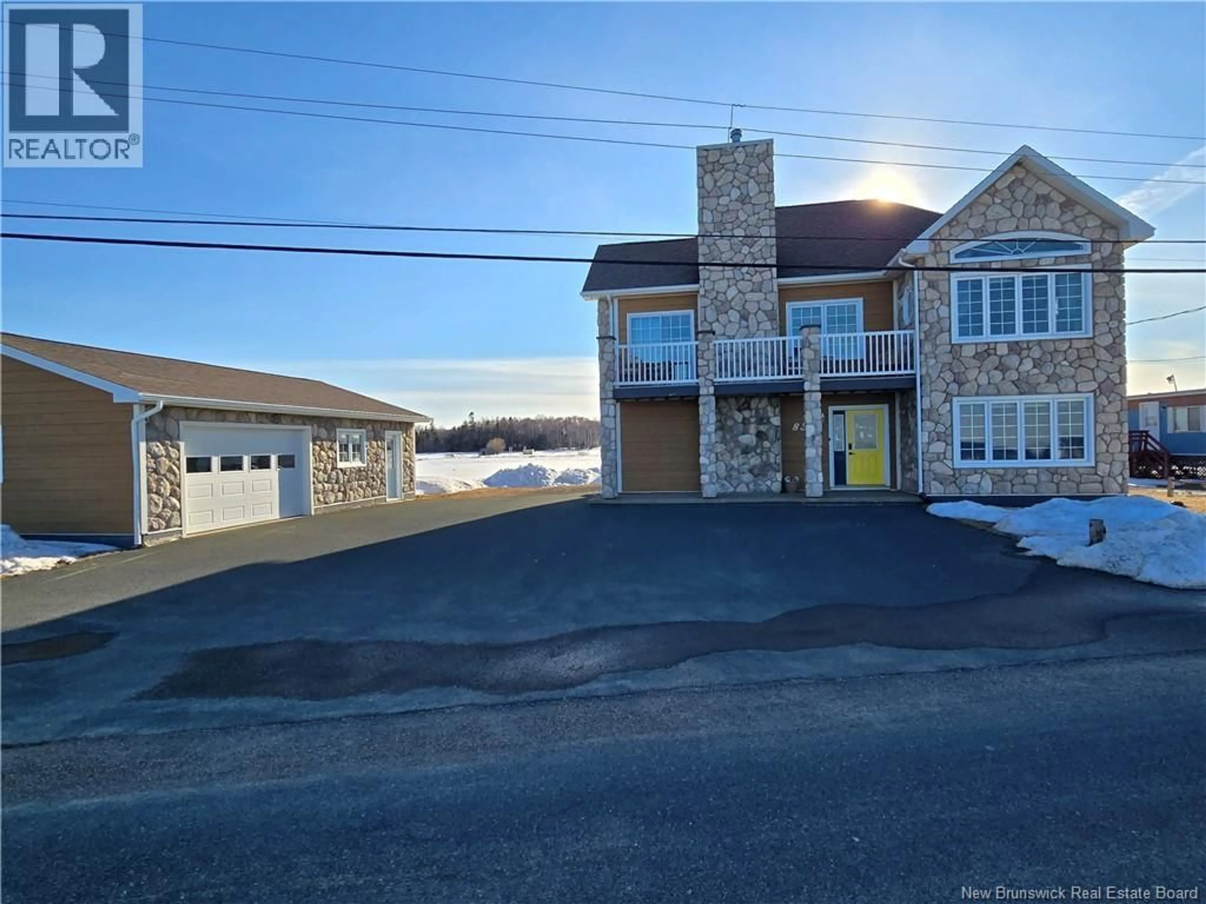 A pic from outside/outdoor area/front of a property/back of a property/a pic from drone, unknown for 836 JOHN CORMIER, Beresford New Brunswick E8K1W1