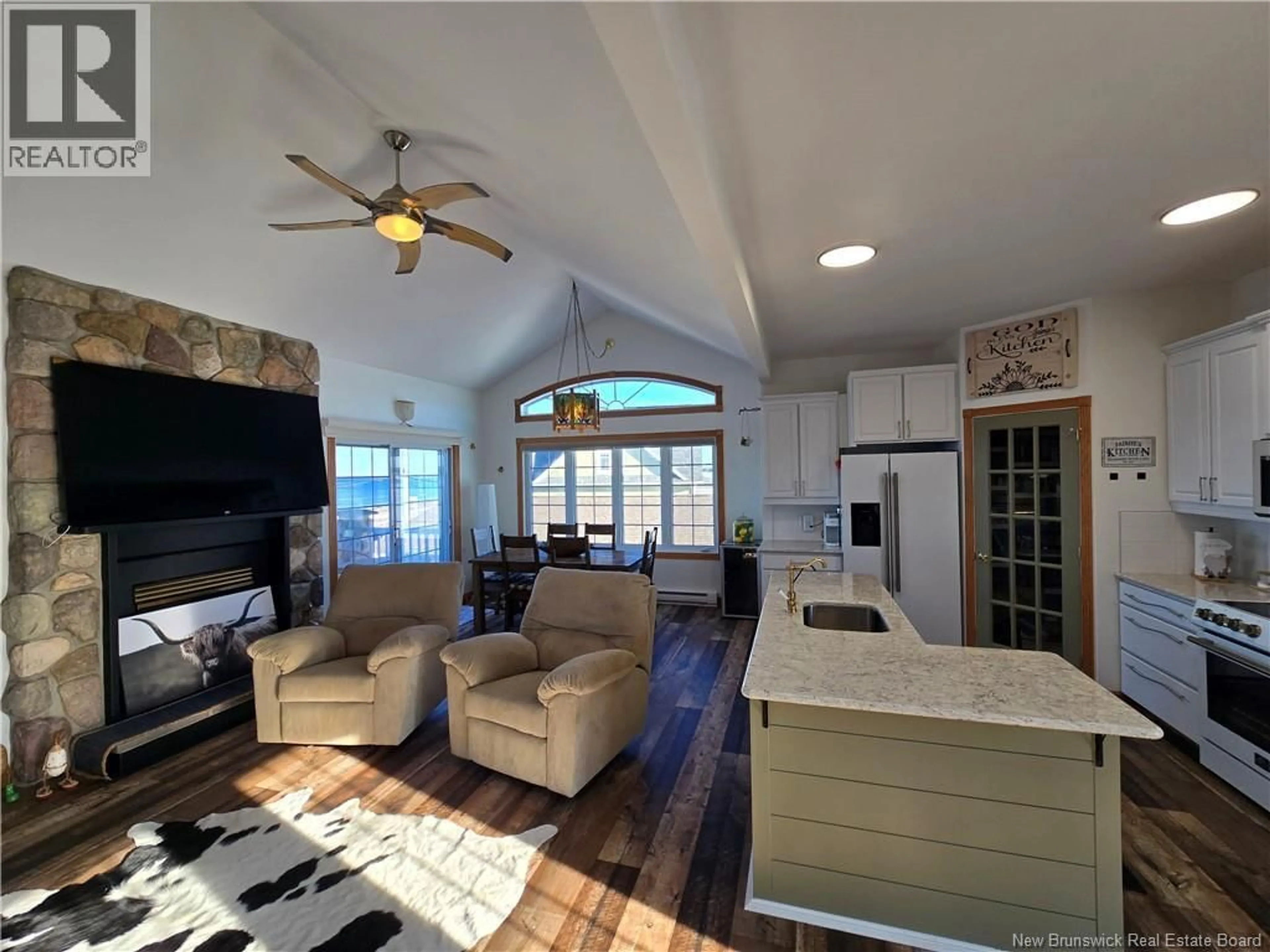 Living room with furniture, unknown for 836 JOHN CORMIER, Beresford New Brunswick E8K1W1