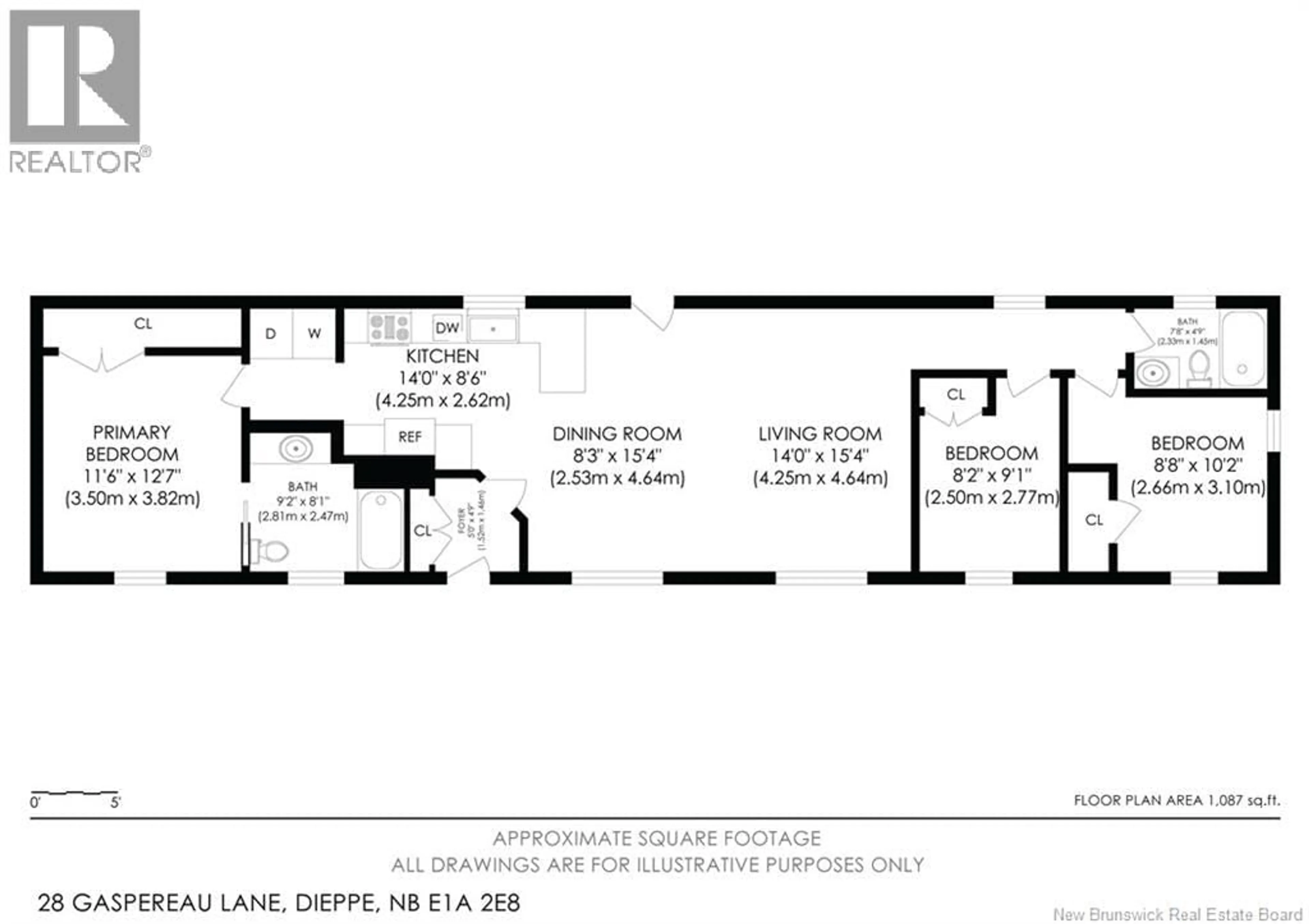 Floor plan for 28 GASPEREAU LANE, Dieppe New Brunswick E1A9S3