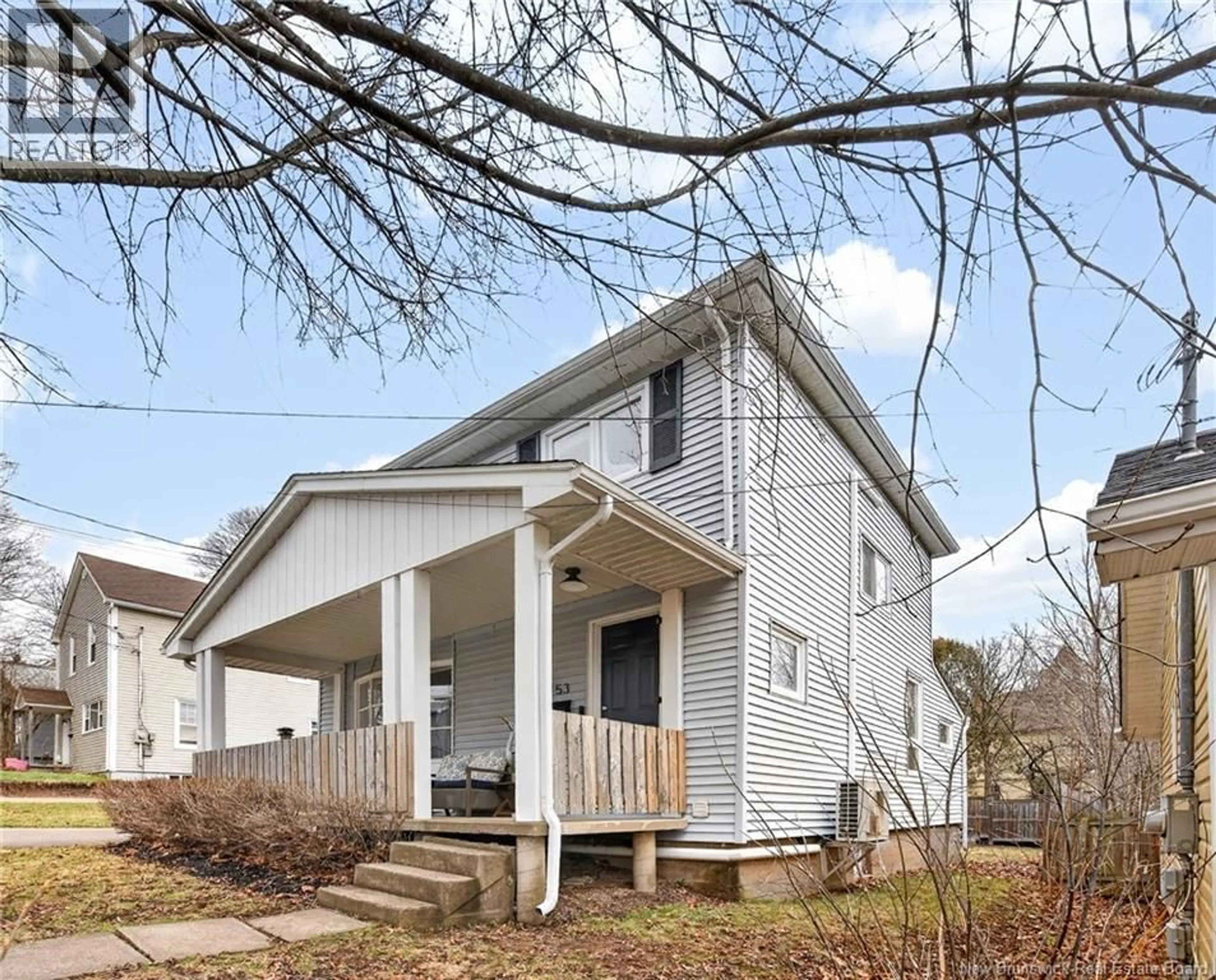 Home with vinyl exterior material, street for 53 ROCKLAND DRIVE, Moncton New Brunswick E1A3T2