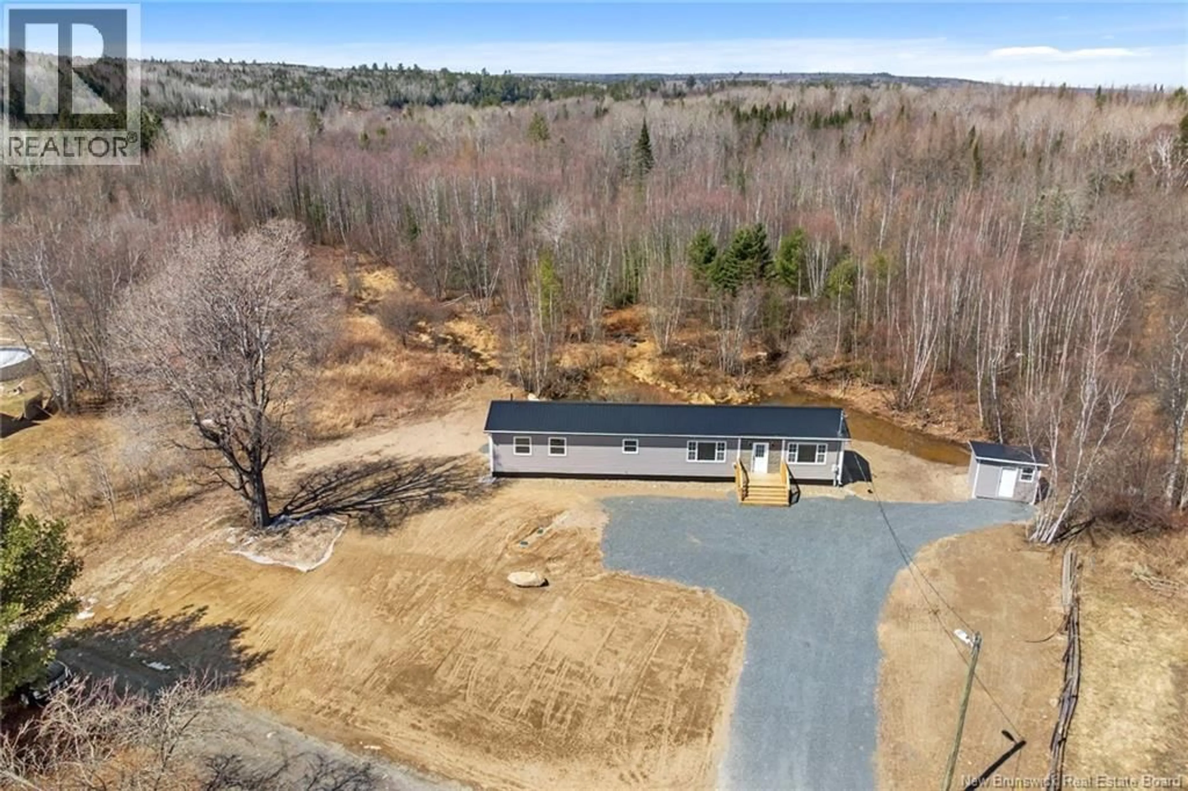 A pic from outside/outdoor area/front of a property/back of a property/a pic from drone, unknown for 725 ROUTE 628, Durham Bridge New Brunswick E6C1N6