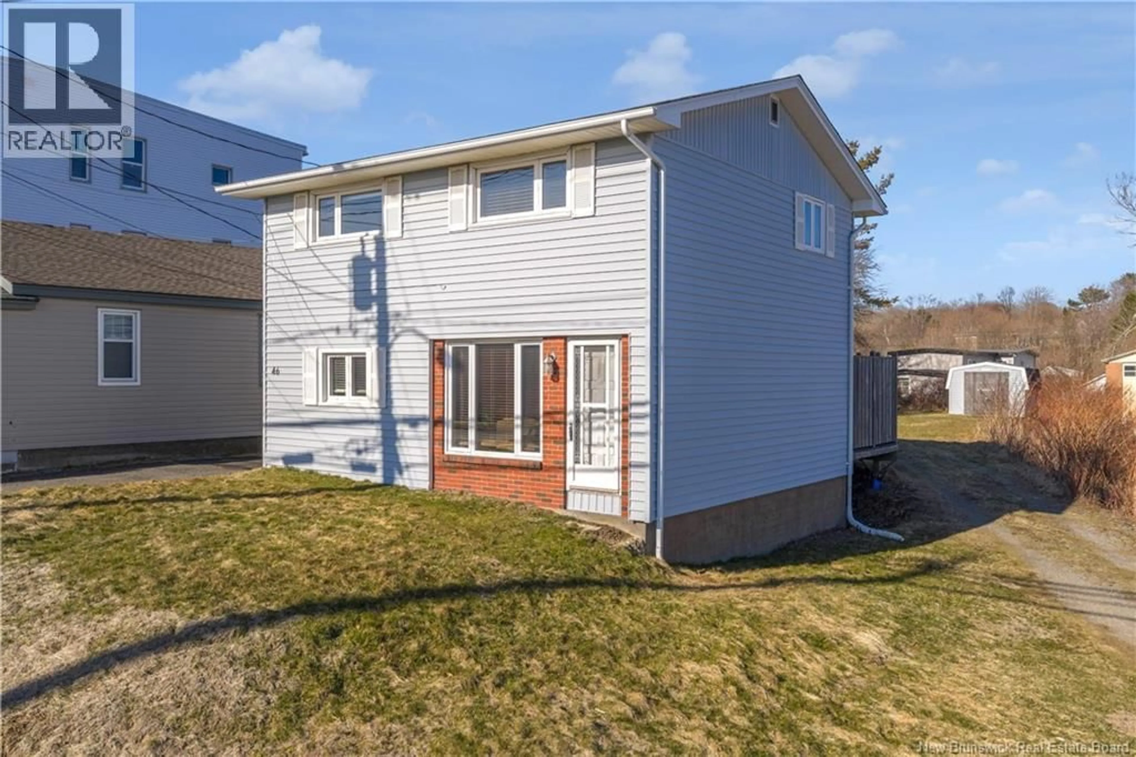 Home with vinyl exterior material, street for 46 SOMERSET STREET, Saint John New Brunswick E2K2X4