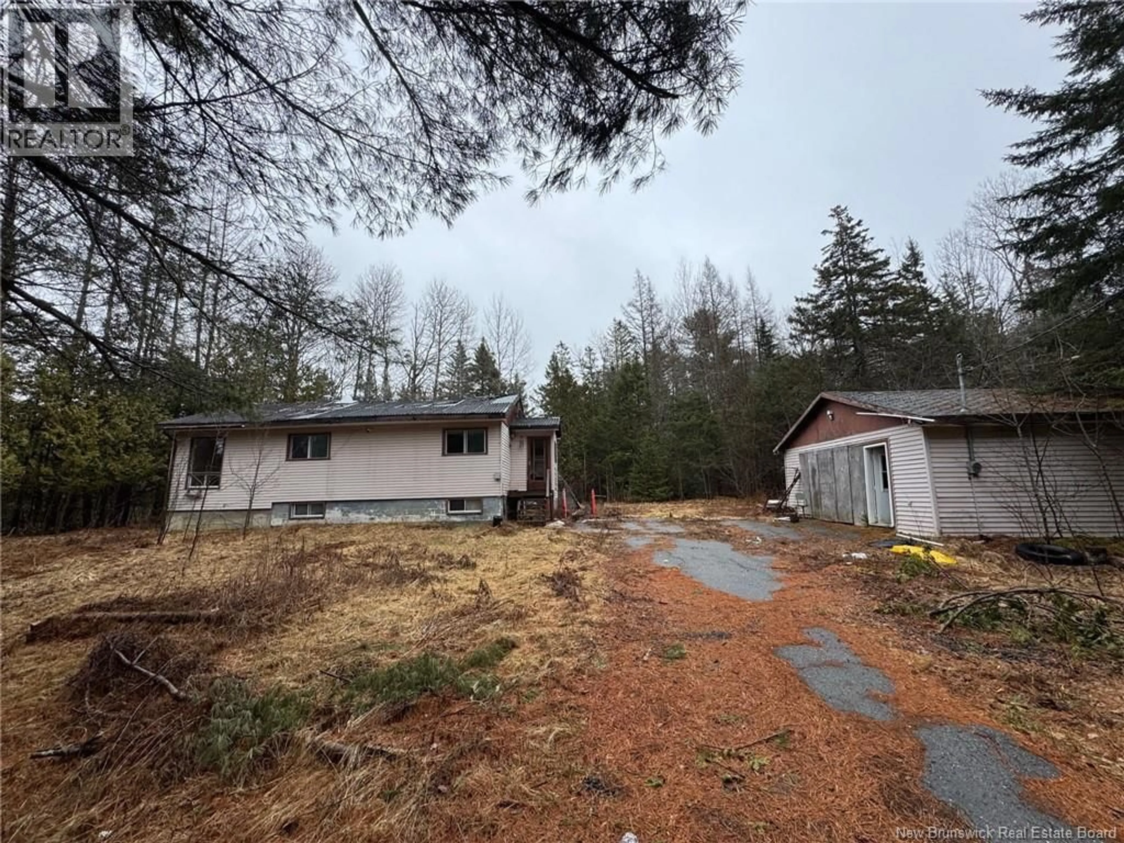 A pic from outside/outdoor area/front of a property/back of a property/a pic from drone, forest/trees view for 700 ROUTE 750, Moores Mills New Brunswick E5A2A4