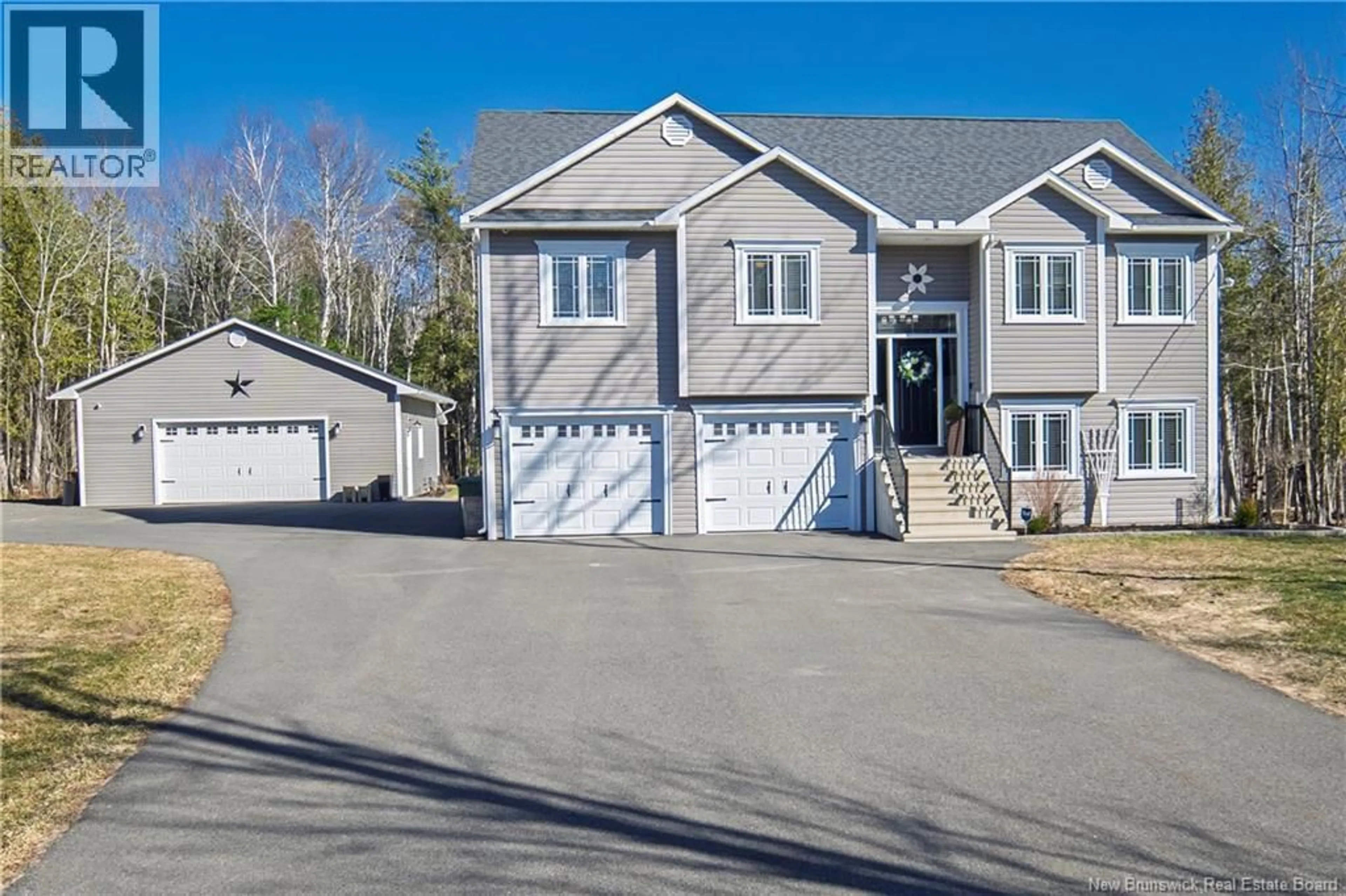 Home with vinyl exterior material, street for 57 LINDSAY LANE, Burton New Brunswick E2V0J7