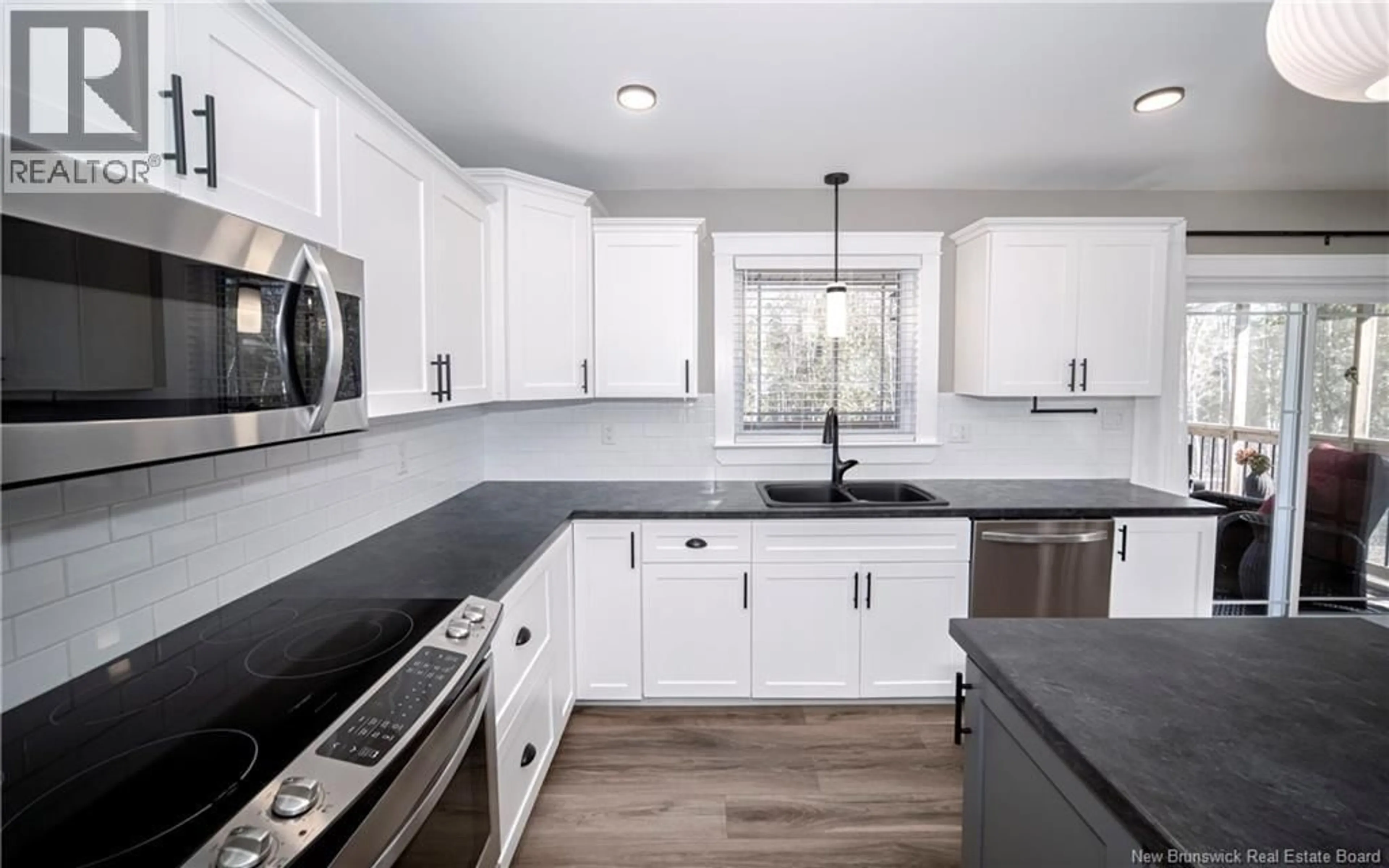 Open concept kitchen, ceramic/tile floor for 57 LINDSAY LANE, Burton New Brunswick E2V0J7