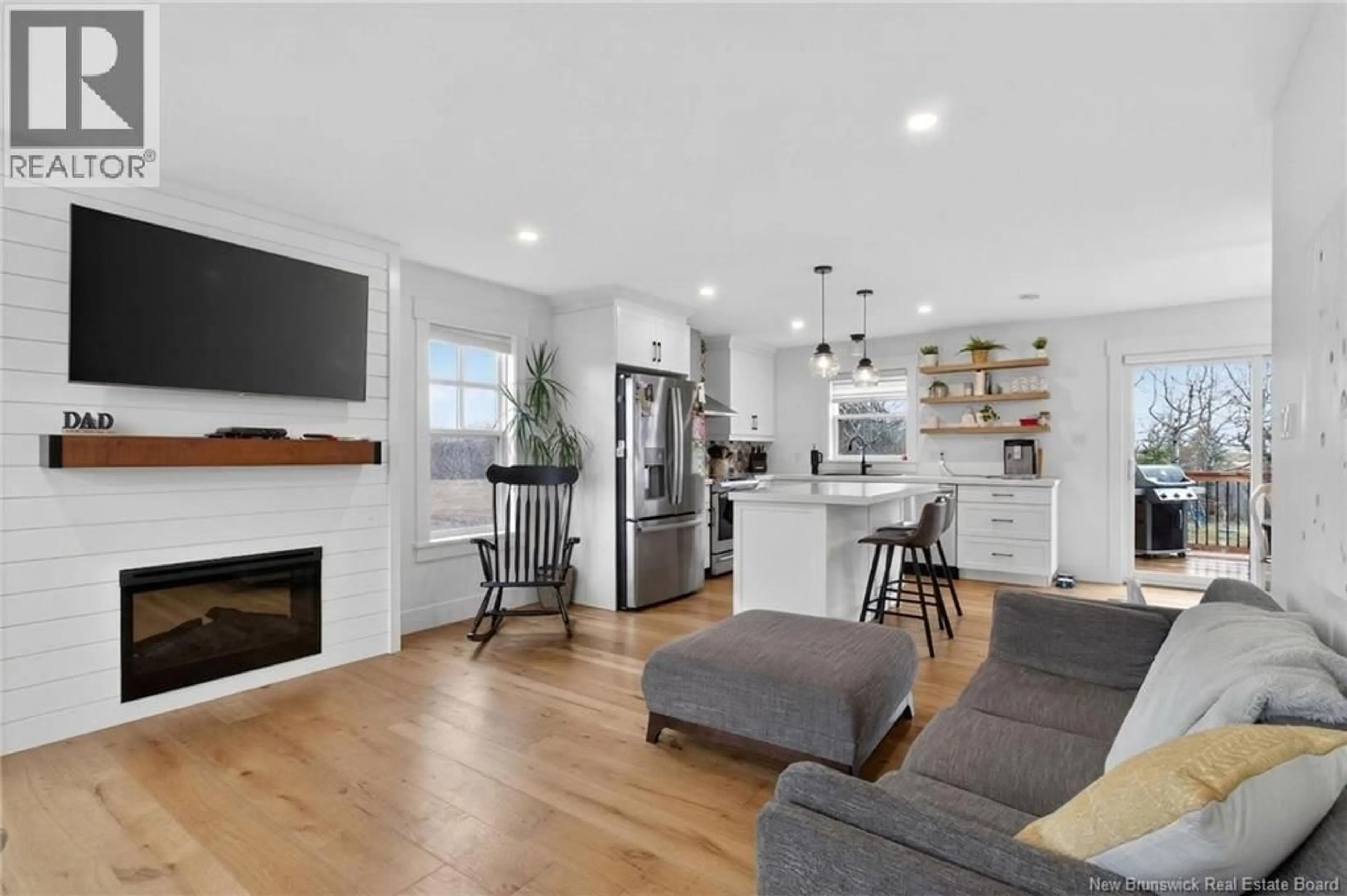 Open concept kitchen, wood/laminate floor for 359 DOVER ROAD, Dieppe New Brunswick E1A7L7