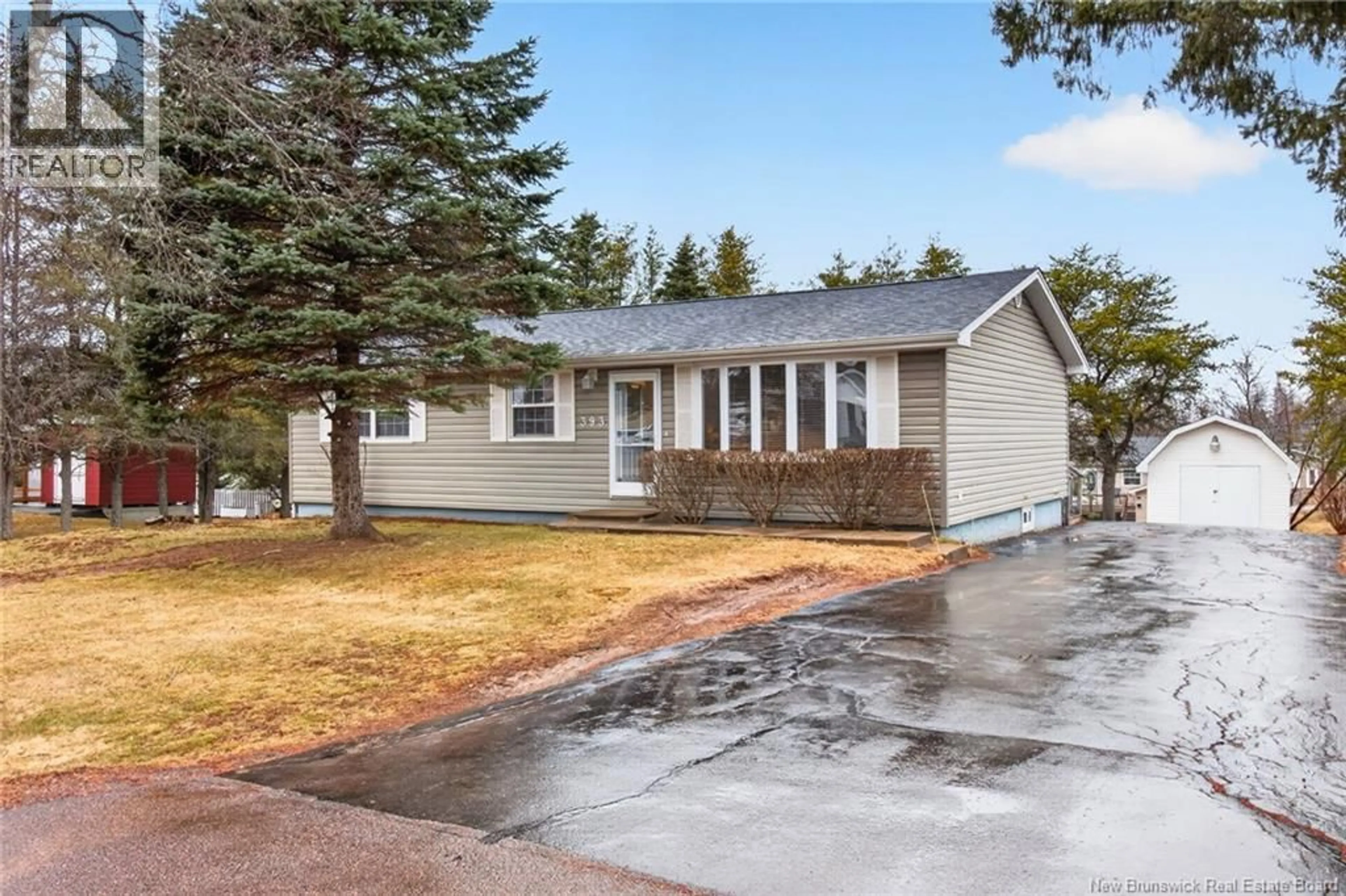 Home with vinyl exterior material, street for 393 MARGUERITE STREET, Dieppe New Brunswick E1A7N7