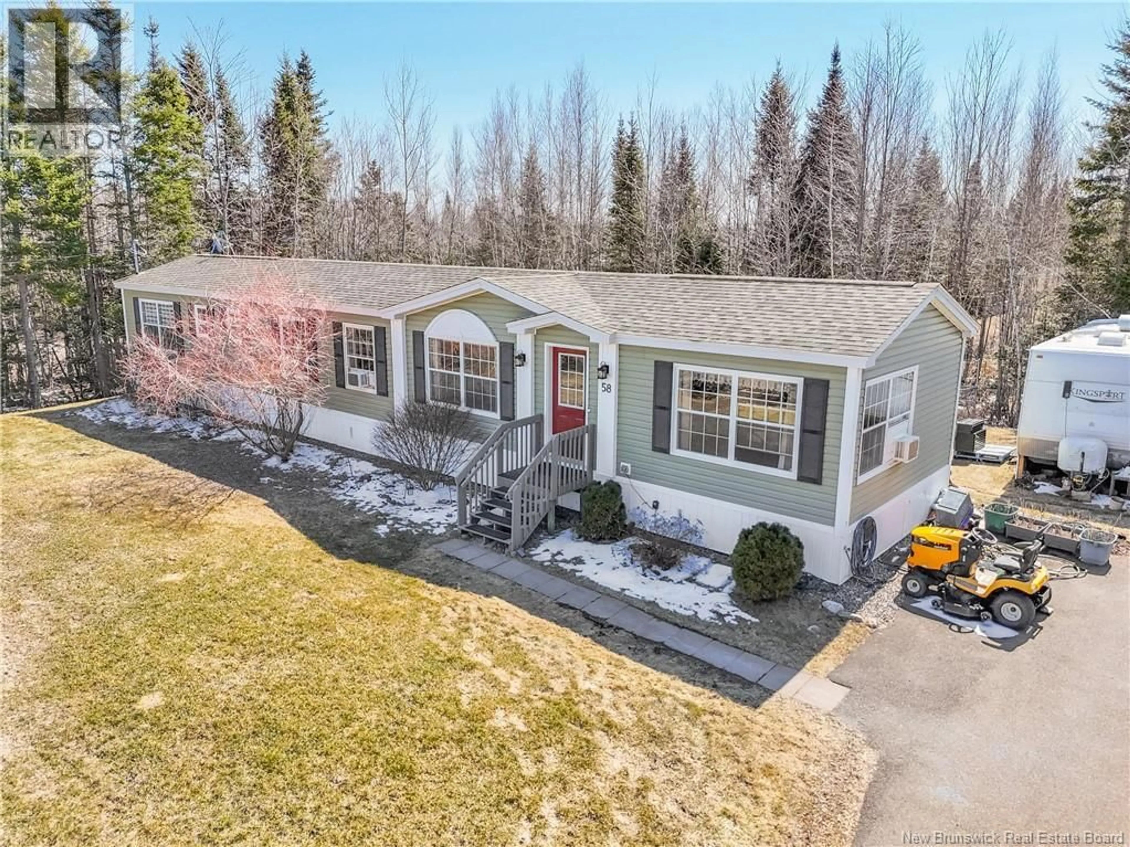 A pic from outside/outdoor area/front of a property/back of a property/a pic from drone, street for 58 O'LEARY STREET, Rusagonis New Brunswick E3B0R3