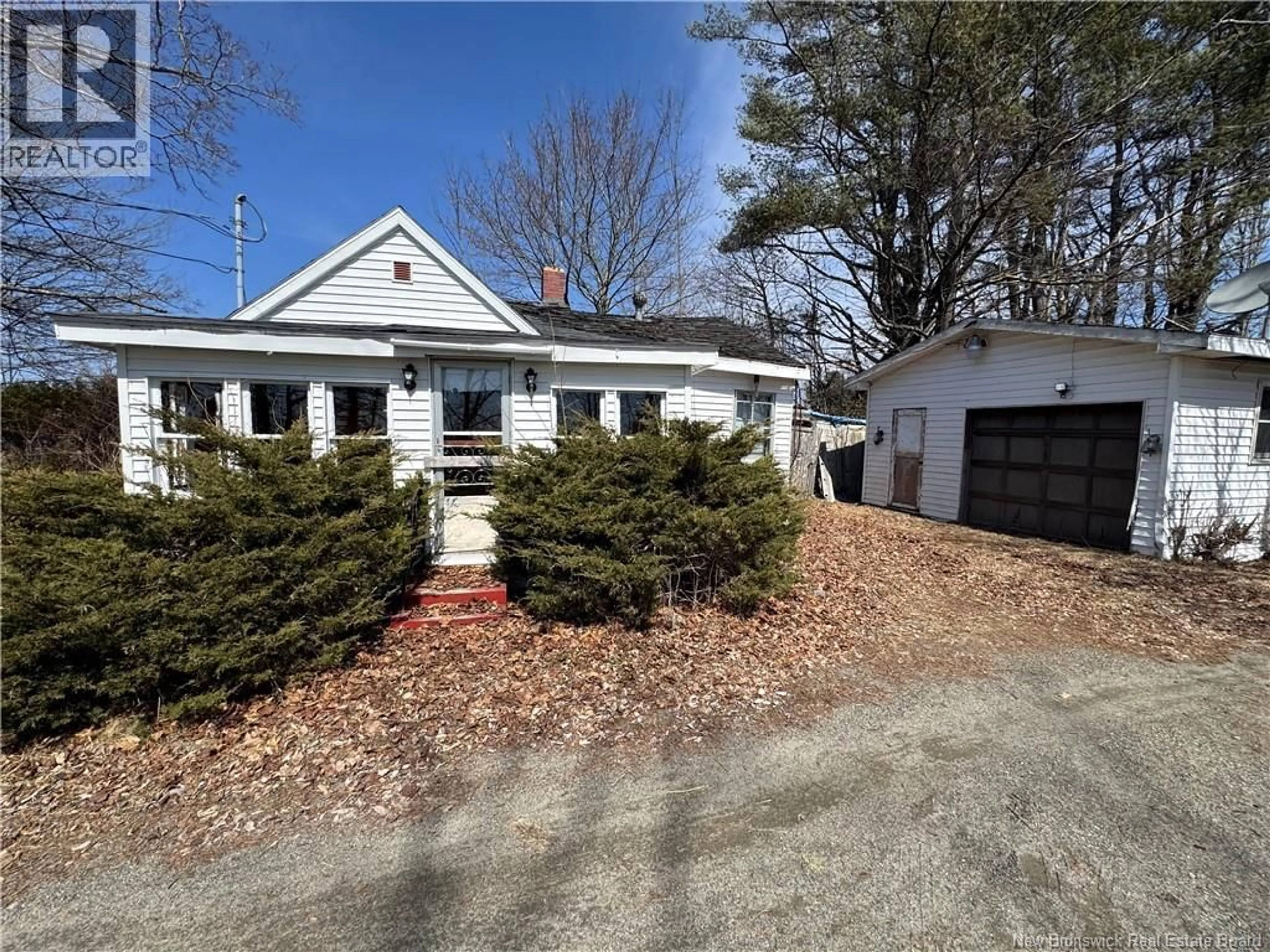 A pic from outside/outdoor area/front of a property/back of a property/a pic from drone, street for 9321 ROUTE 3, Old Ridge New Brunswick E3L4X4