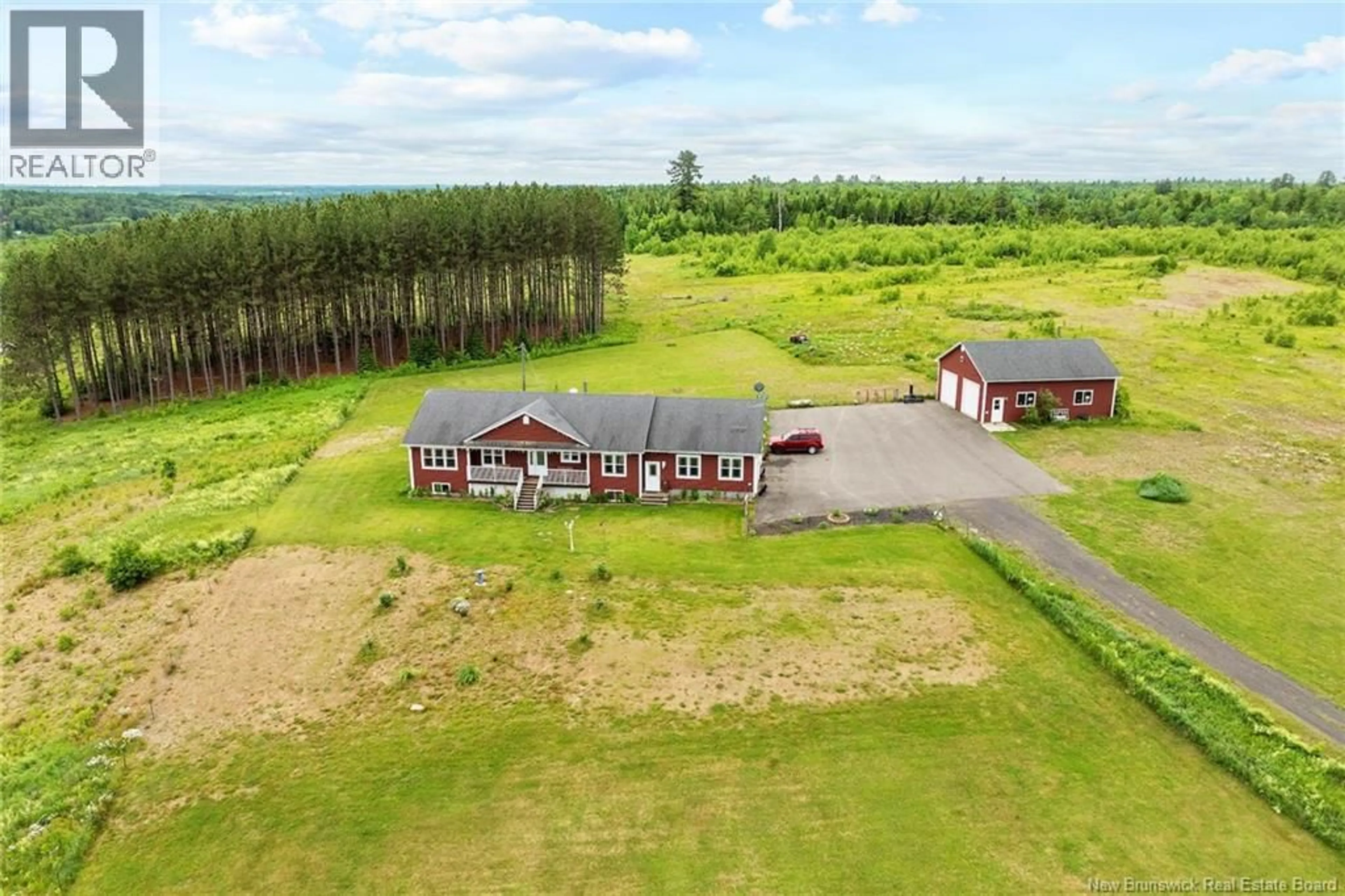 A pic from outside/outdoor area/front of a property/back of a property/a pic from drone, unknown for 3824 ROUTE 123, Gaspereau Forks New Brunswick E4A2G7