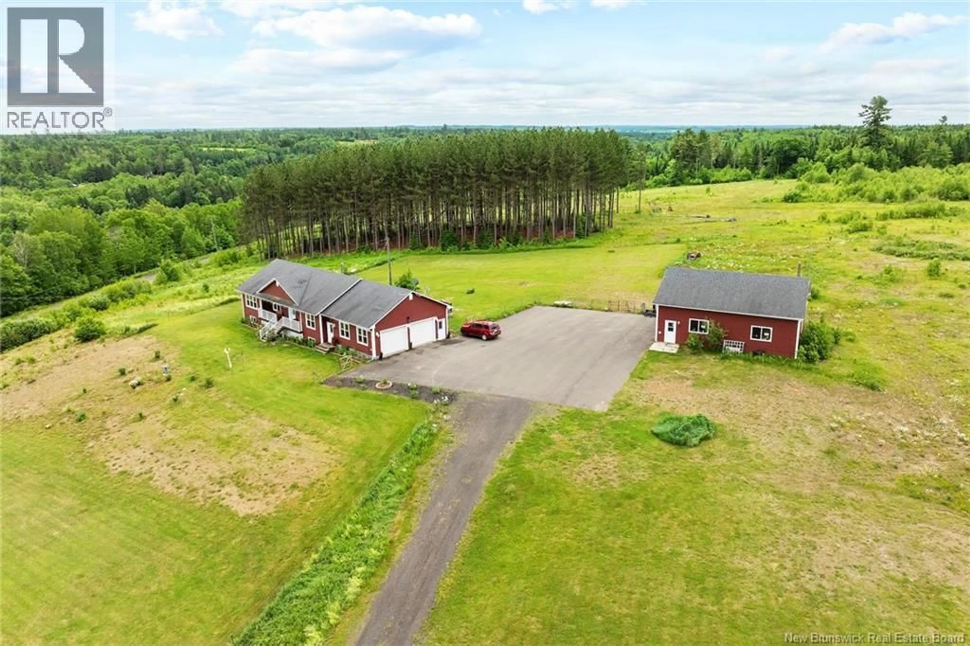 A pic from outside/outdoor area/front of a property/back of a property/a pic from drone, unknown for 3824 ROUTE 123, Gaspereau Forks New Brunswick E4A2G7