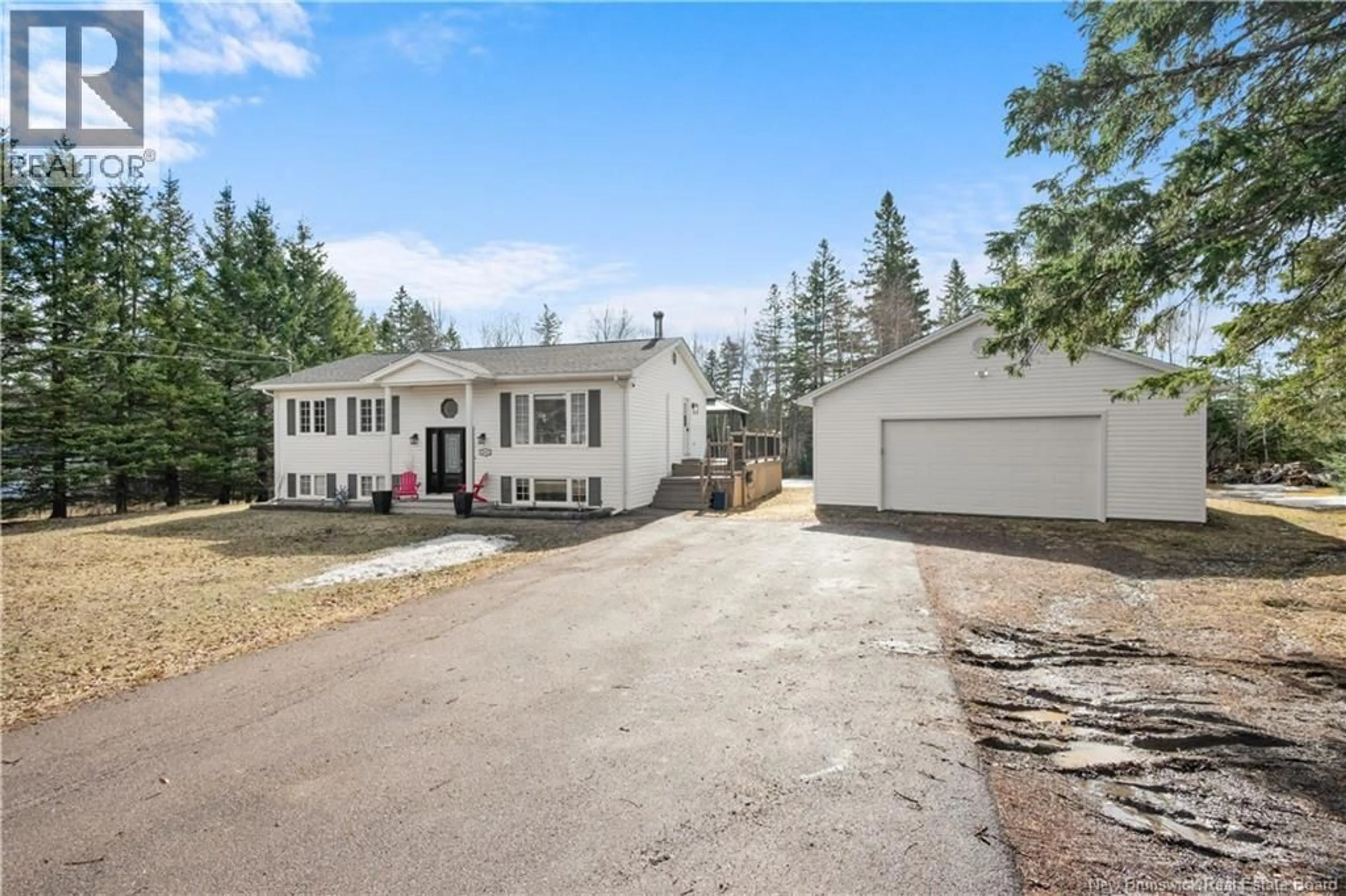 A pic from outside/outdoor area/front of a property/back of a property/a pic from drone, street for 3801 ROUTE 115, Notre-Dame New Brunswick E4V2E7