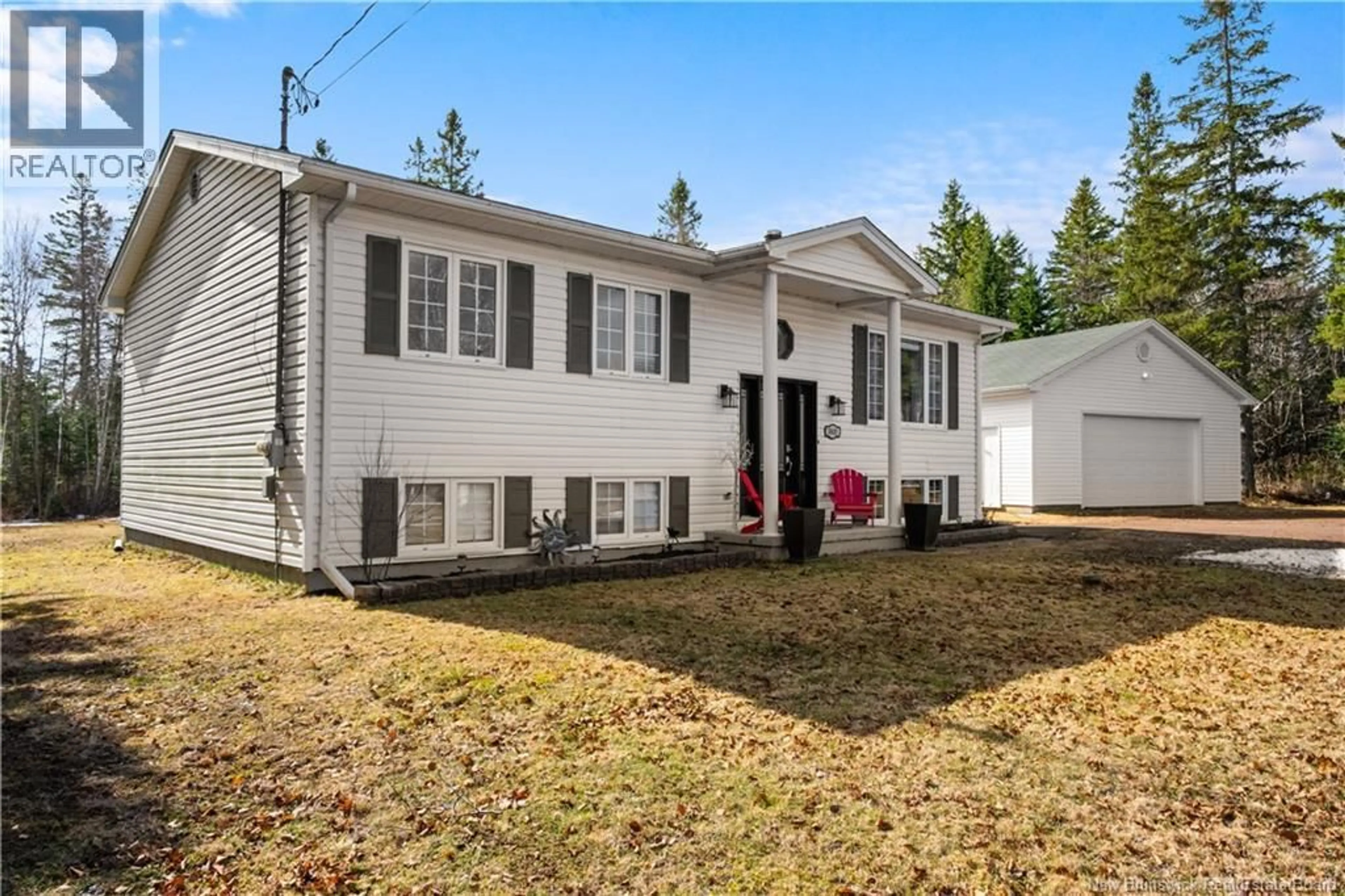 Home with vinyl exterior material, street for 3801 ROUTE 115, Notre-Dame New Brunswick E4V2E7