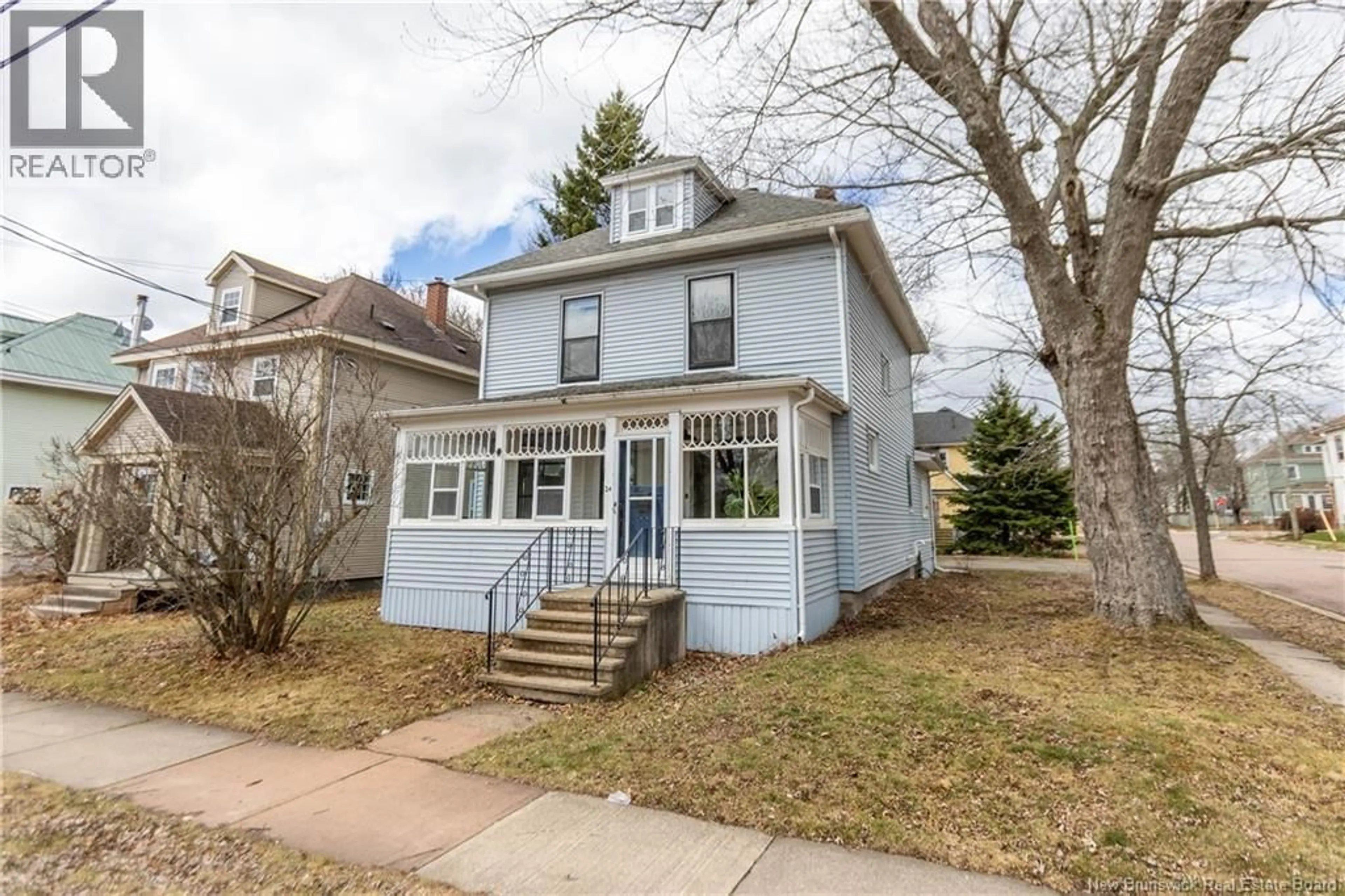 Home with vinyl exterior material, street for 24 ENTERPRISE STREET, Moncton New Brunswick E1E3P1