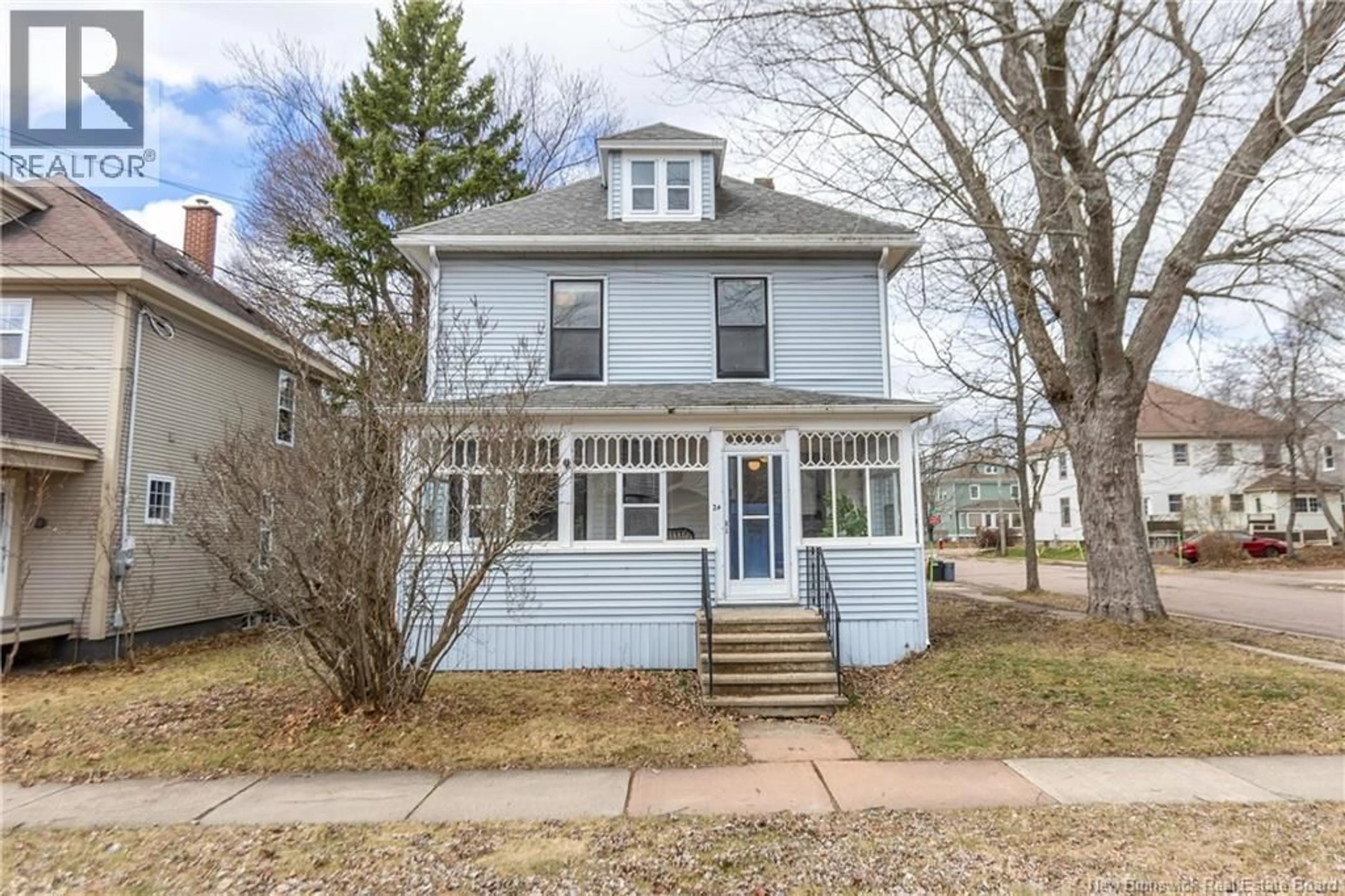 Home with vinyl exterior material, street for 24 ENTERPRISE STREET, Moncton New Brunswick E1E3P1