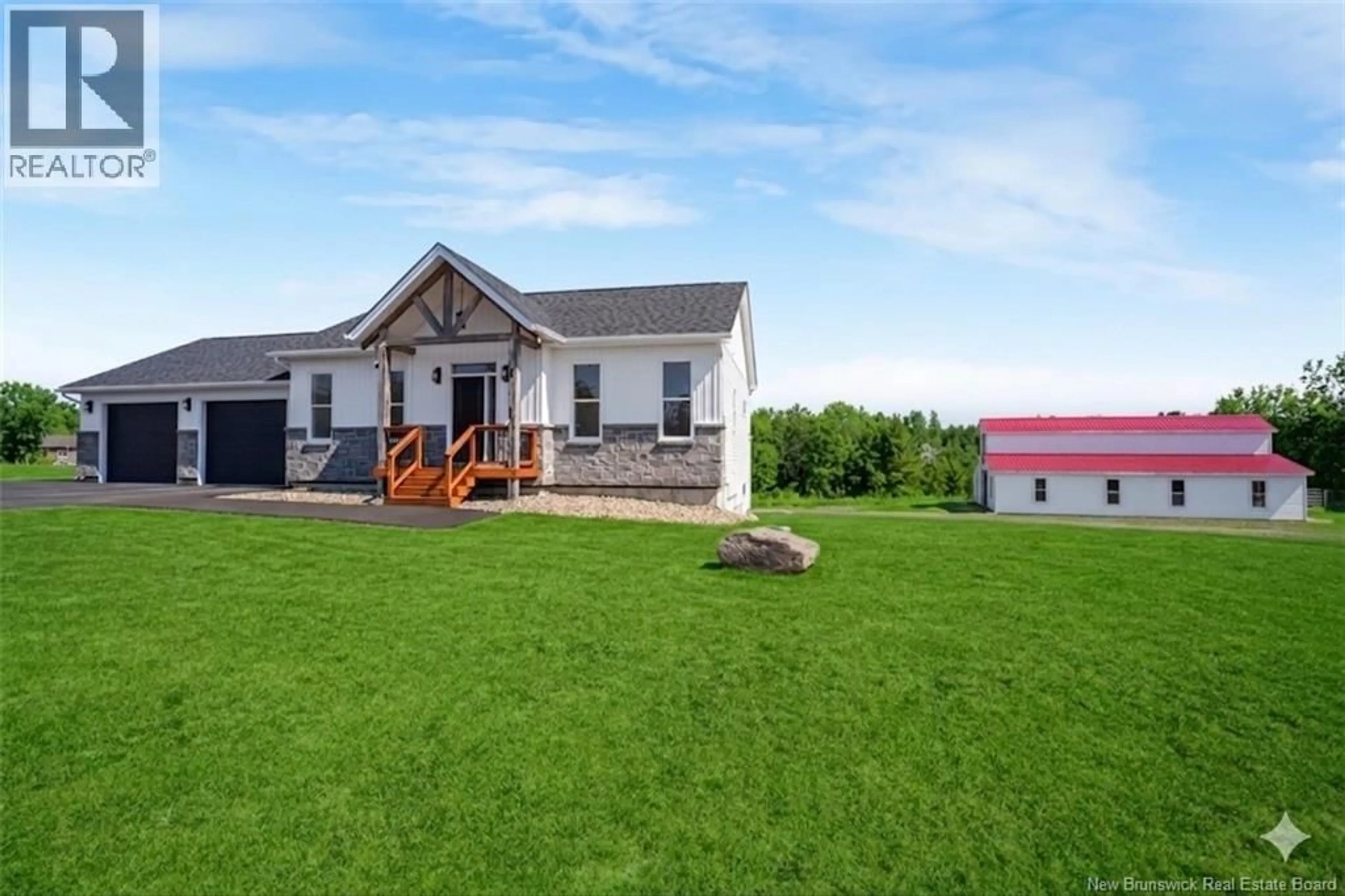 A pic from outside/outdoor area/front of a property/back of a property/a pic from drone, mountain view for 129 PHILLIPS ROAD, Charters Settlement New Brunswick E3C1T7