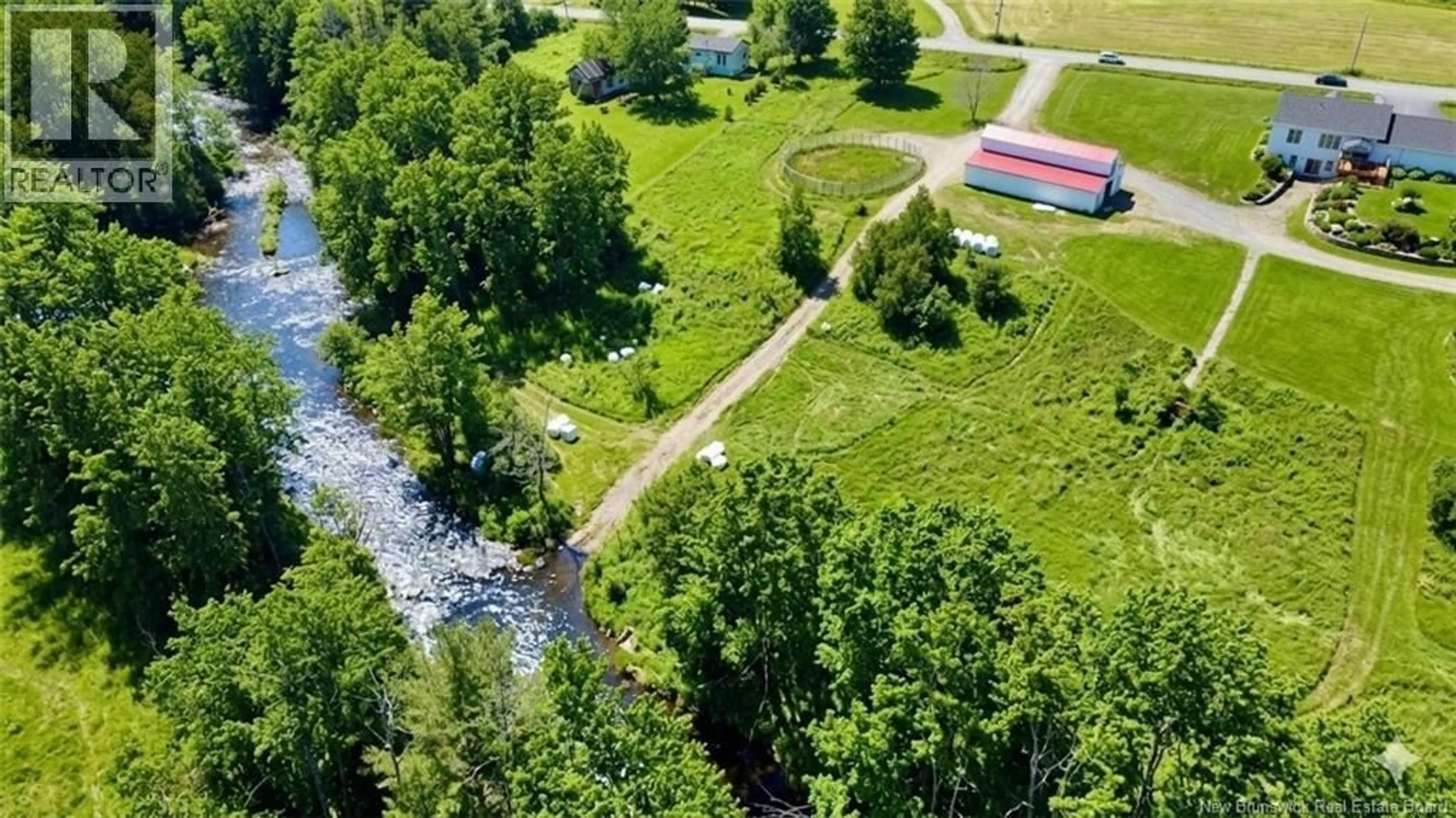 A pic from outside/outdoor area/front of a property/back of a property/a pic from drone, water/lake/river/ocean view for 129 PHILLIPS ROAD, Charters Settlement New Brunswick E3C1T7