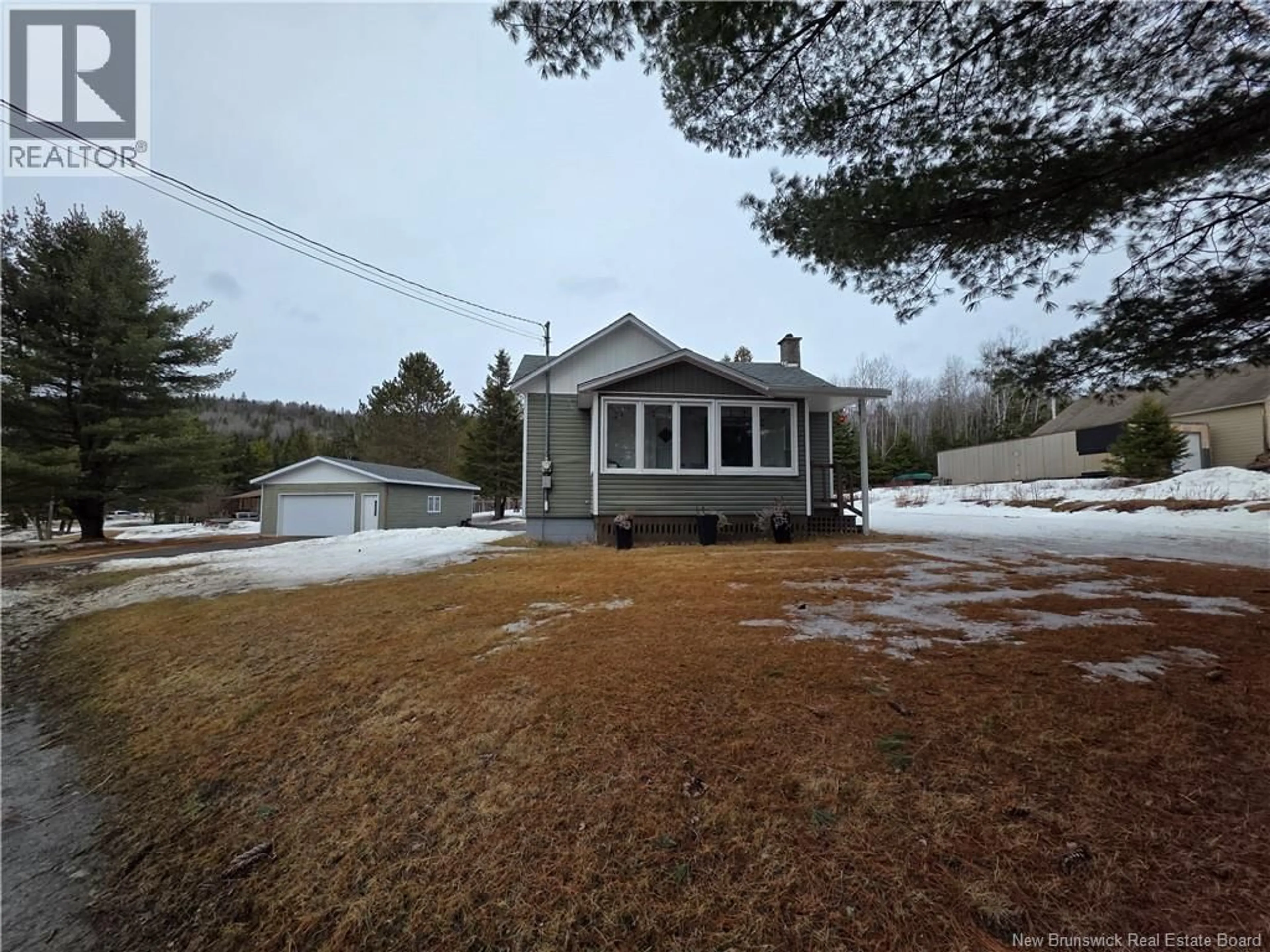 A pic from outside/outdoor area/front of a property/back of a property/a pic from drone, street for 35 TITUS ROAD, Edmundston New Brunswick E3V5B4