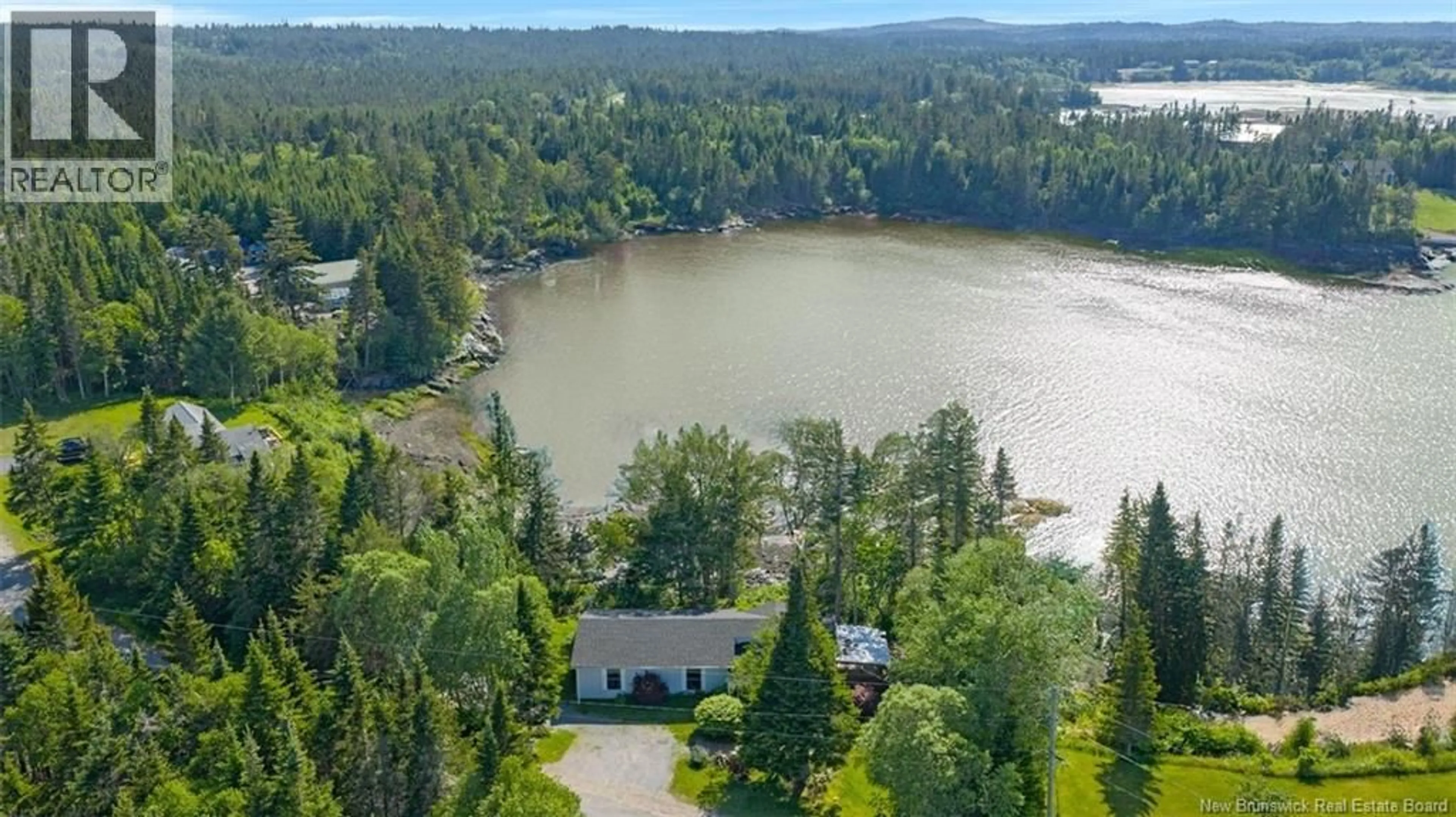 A pic from outside/outdoor area/front of a property/back of a property/a pic from drone, water/lake/river/ocean view for 229 MCCARTHY'S POINT ROAD, Pocologan New Brunswick E5J1A7
