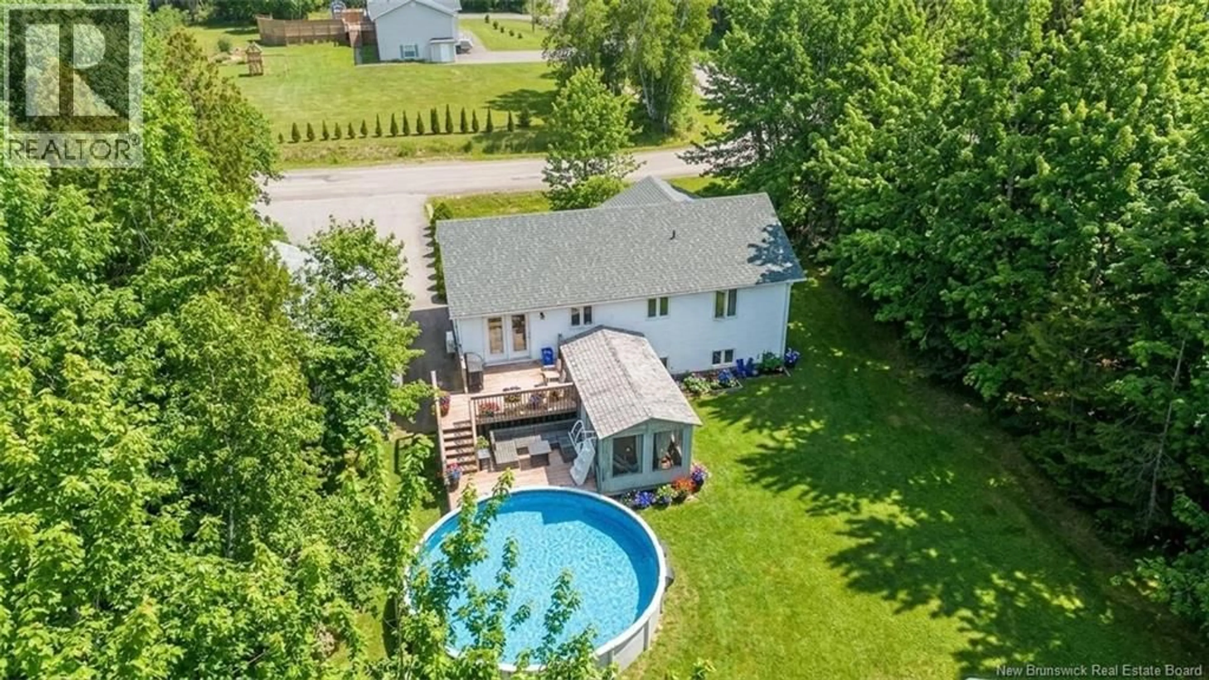 A pic from outside/outdoor area/front of a property/back of a property/a pic from drone, water/lake/river/ocean view for 12 DANNY STREET, Burton New Brunswick E2V4J8
