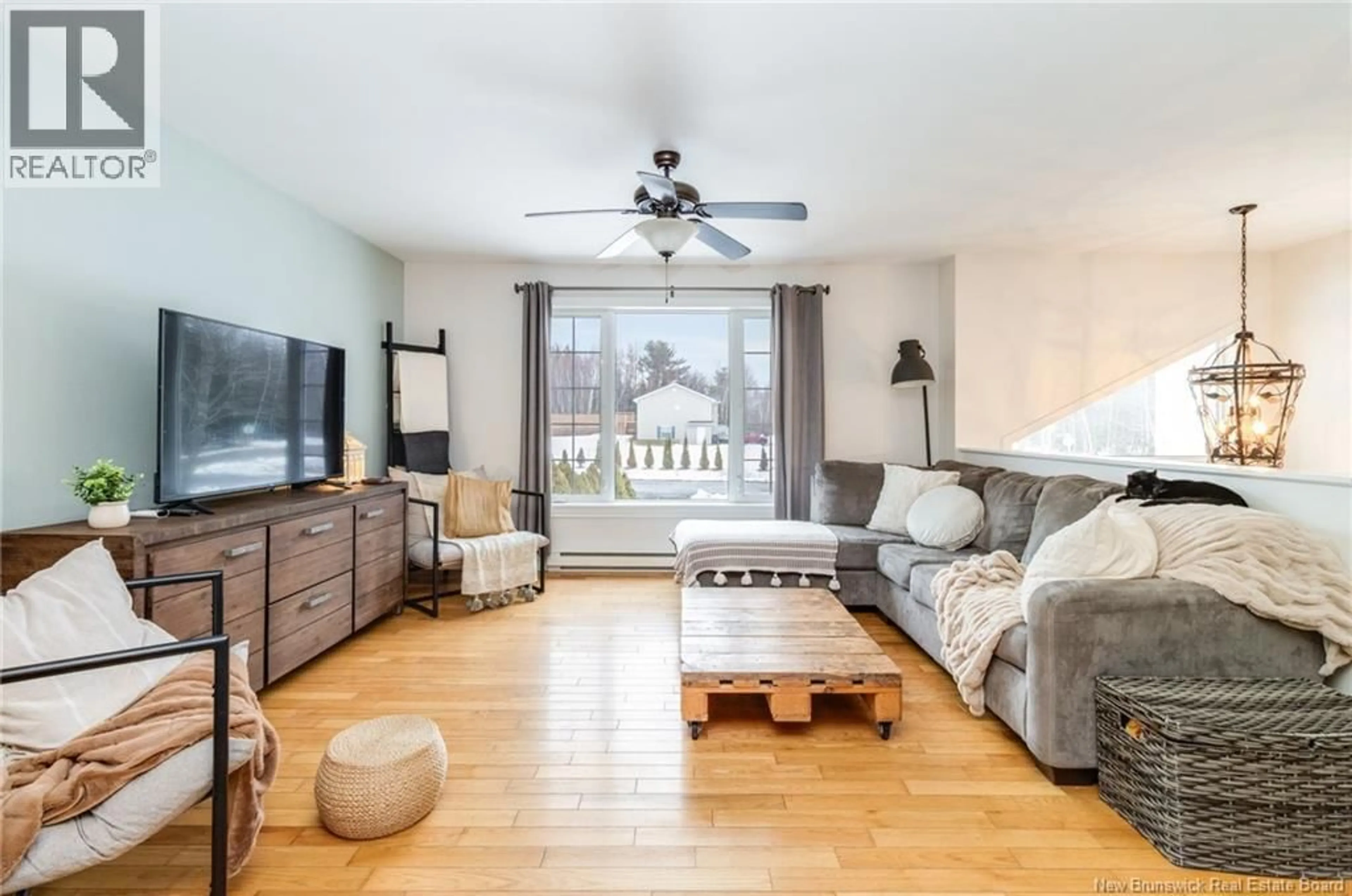 Living room with furniture, wood/laminate floor for 12 DANNY STREET, Burton New Brunswick E2V4J8