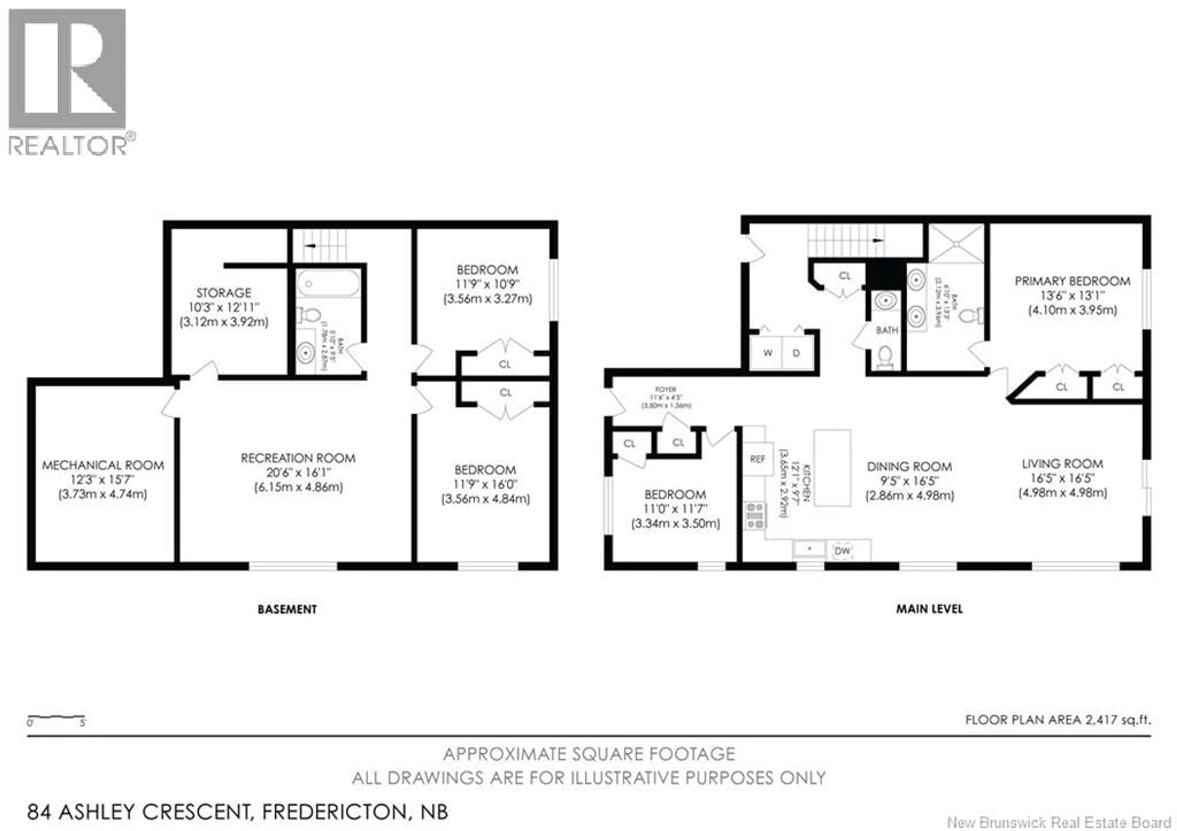 Floor plan for 84 ASHLEY CRESCENT, Nashwaaksis New Brunswick E3A9J2