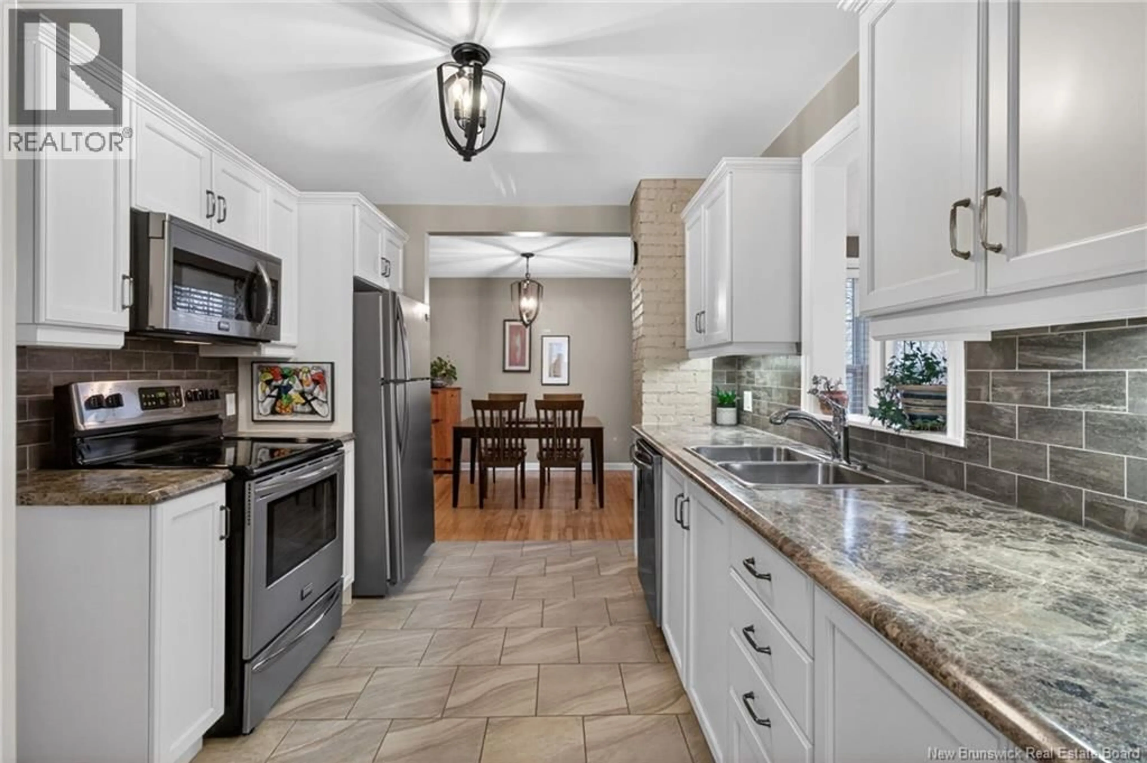 Open concept kitchen, ceramic/tile floor for 316 YALE AVENUE, Riverview New Brunswick E1B2B3