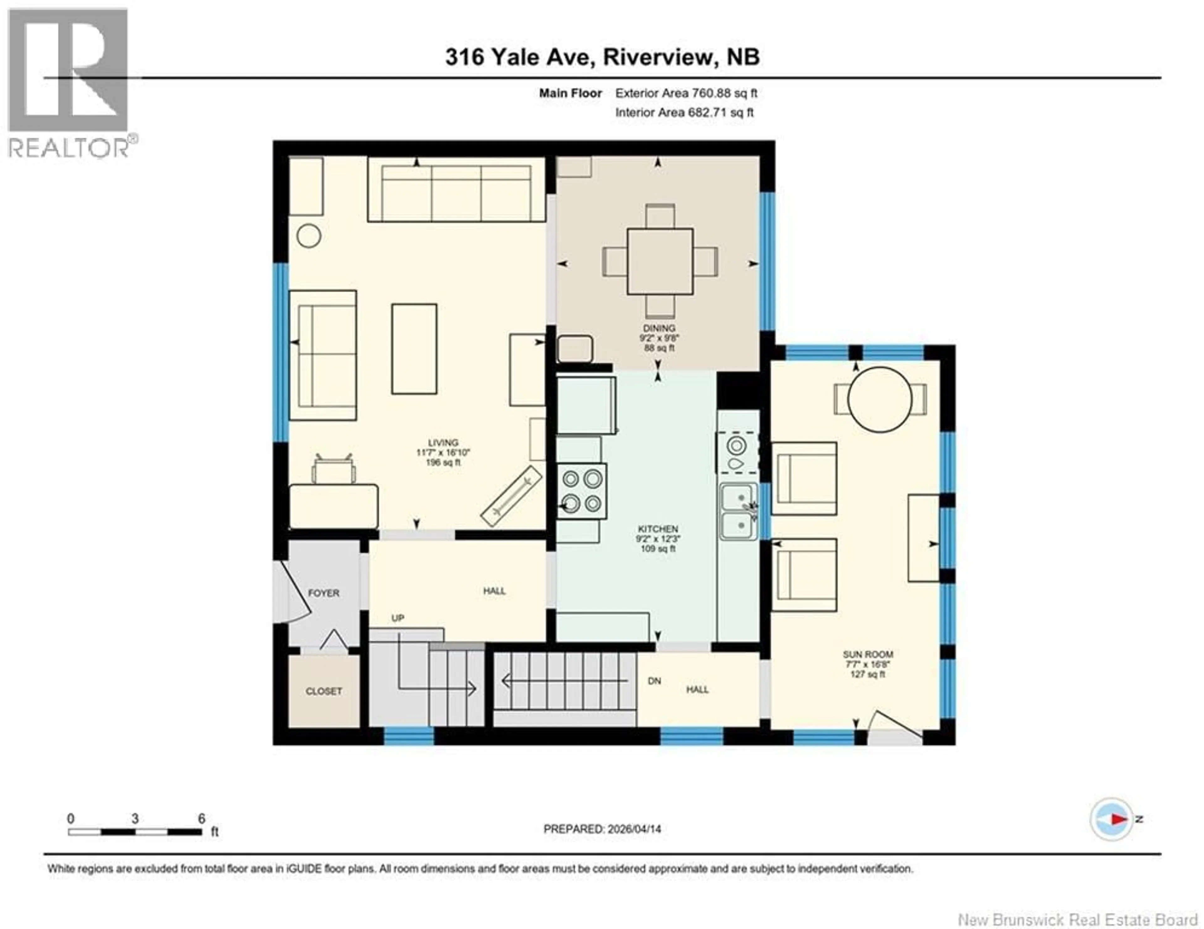 Floor plan for 316 YALE AVENUE, Riverview New Brunswick E1B2B3
