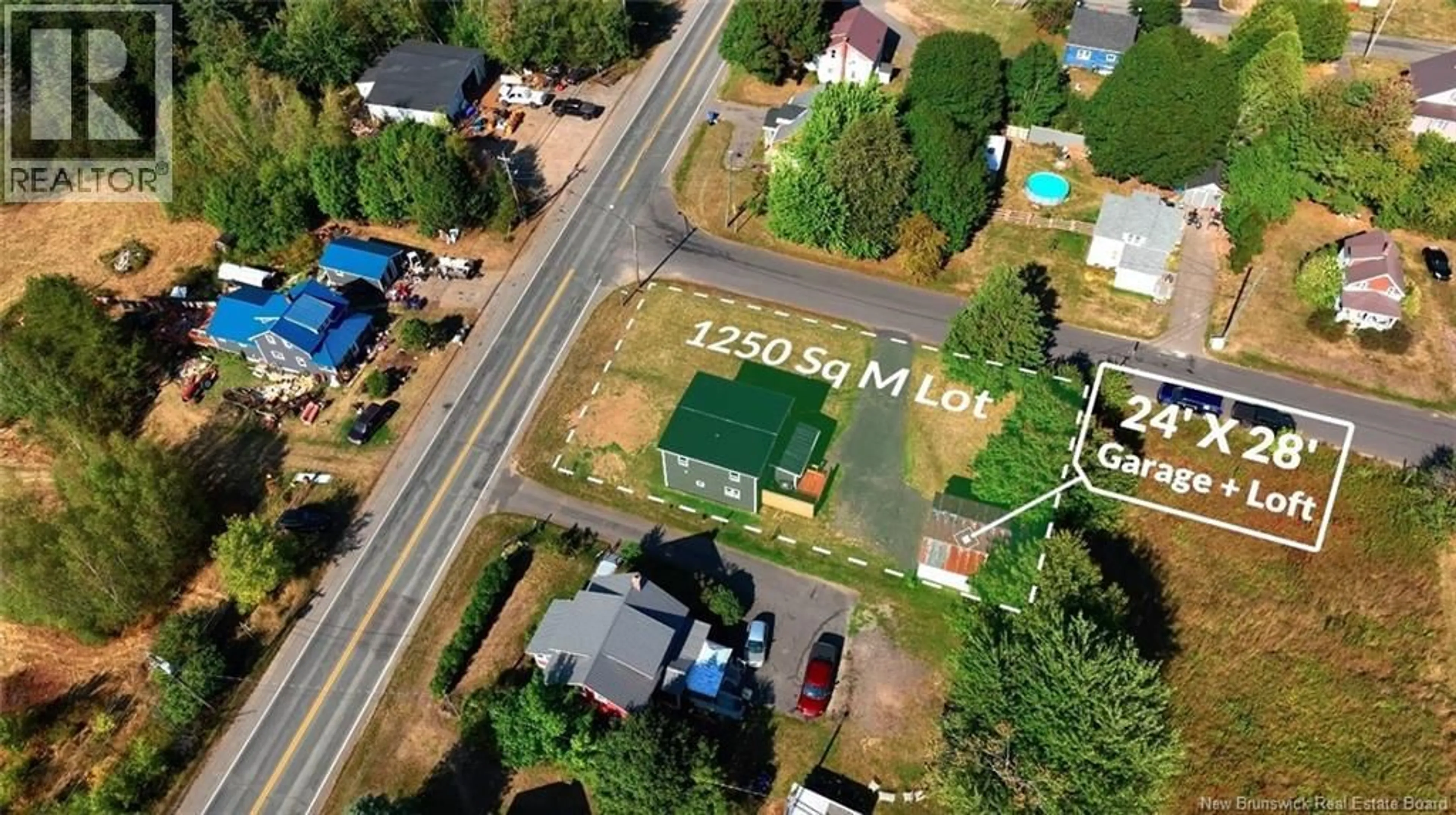 A pic from outside/outdoor area/front of a property/back of a property/a pic from drone, street for 8 DUFFERIN ROAD, Chipman New Brunswick E4B2Y6