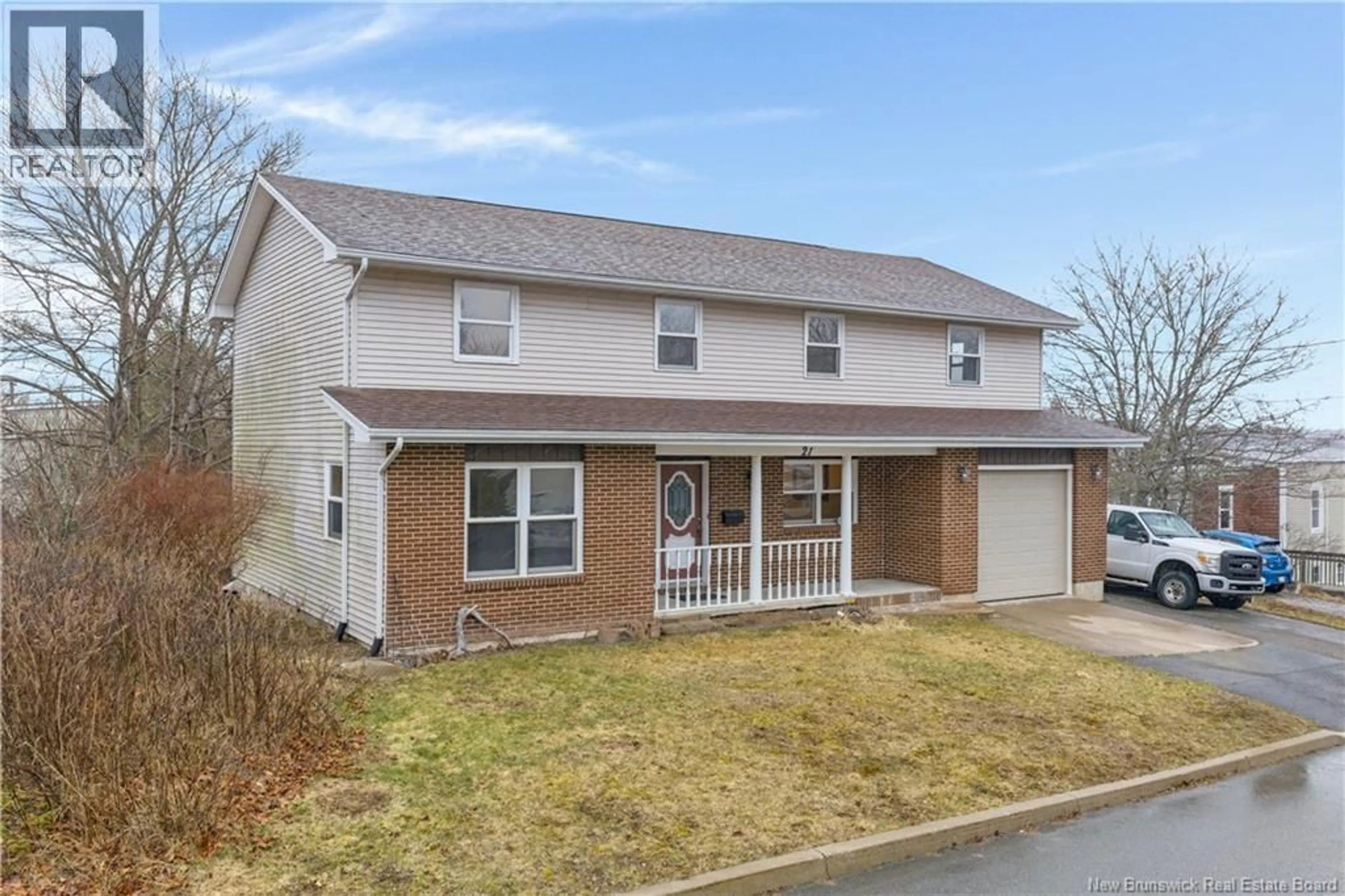 Home with vinyl exterior material, street for 21 MCLELLAN STREET, Saint John New Brunswick E2K1R4