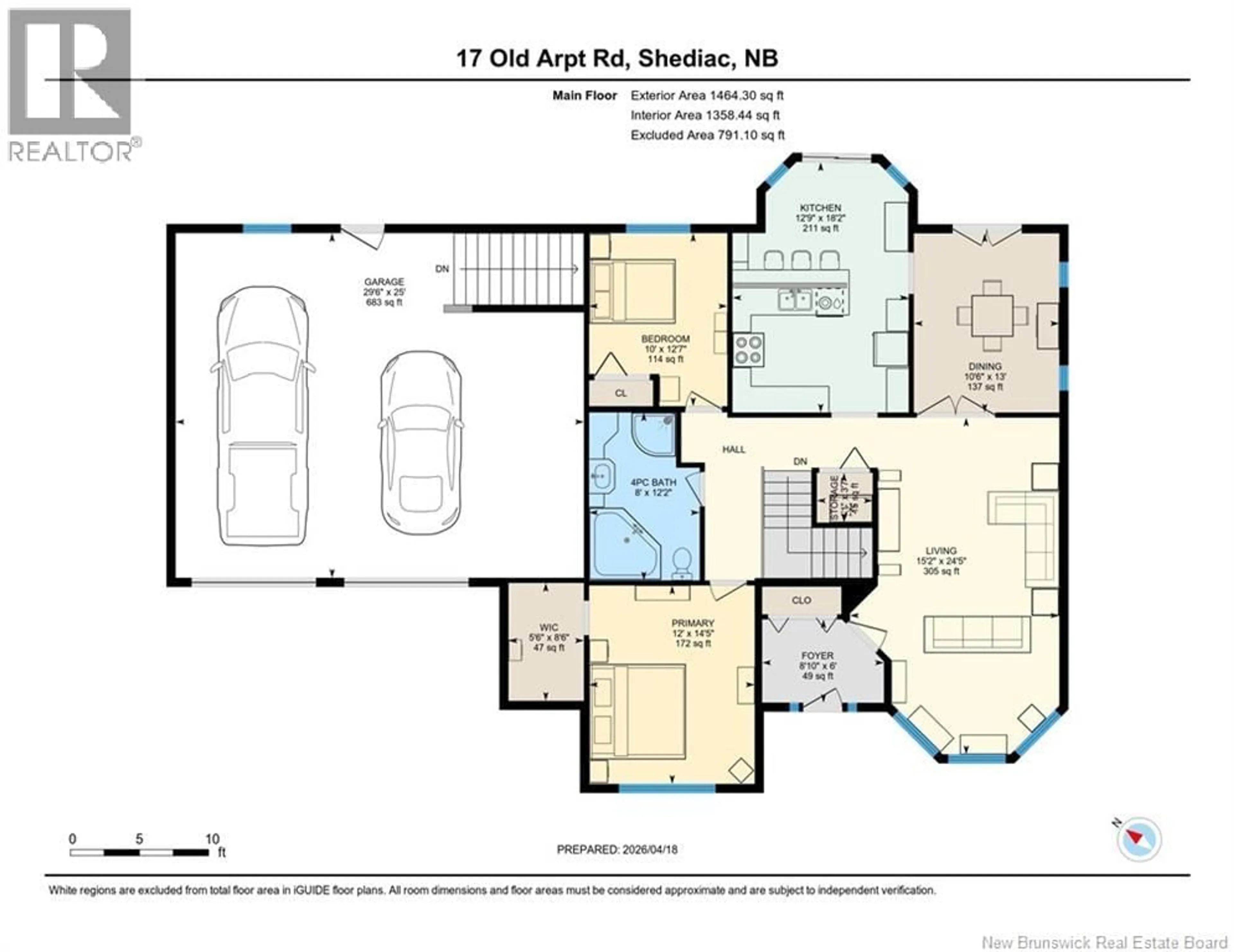 Floor plan for 17 OLD AIRPORT ROAD, Shediac River New Brunswick E4R6A7