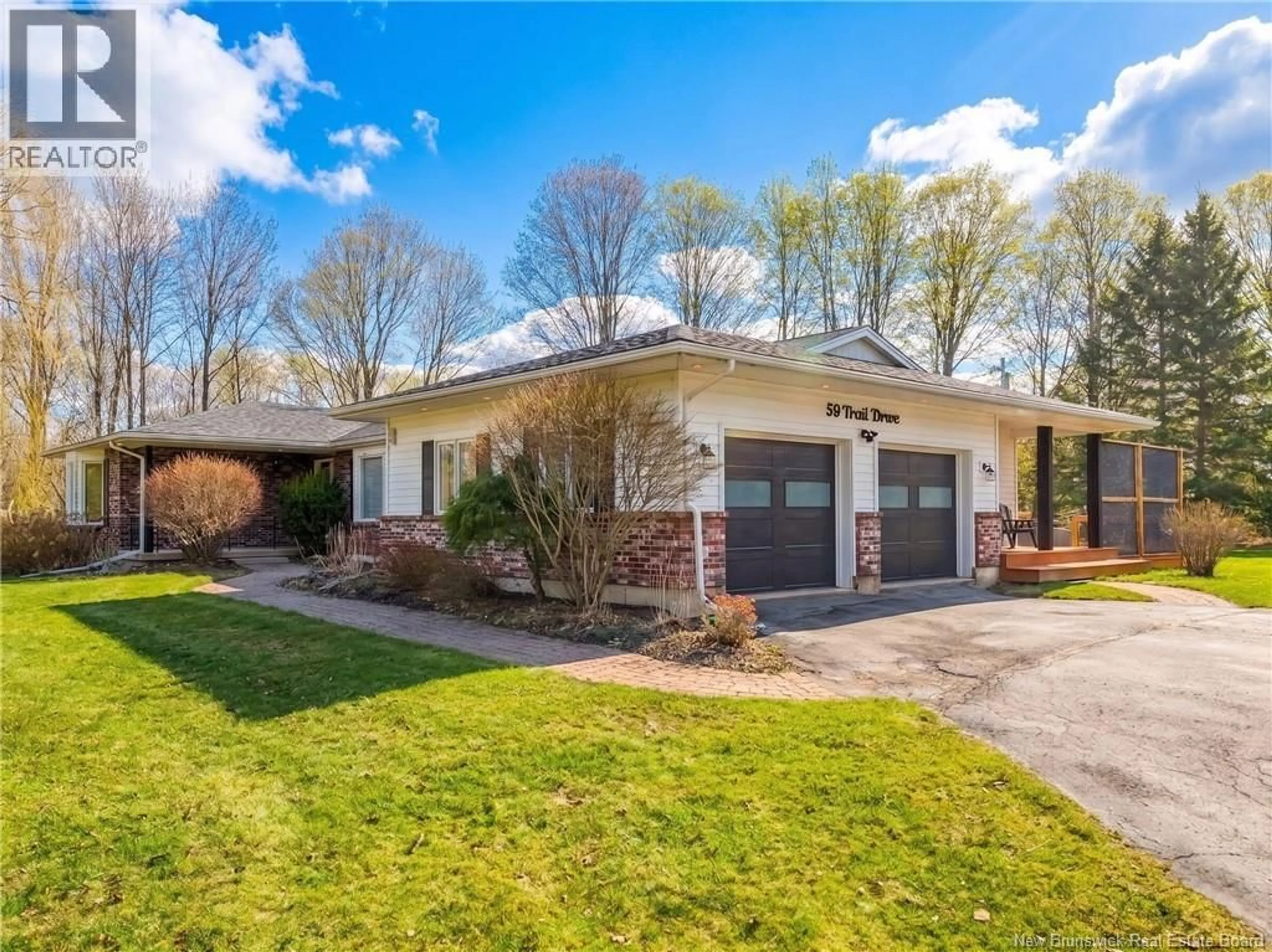 Home with brick exterior material, street for 59 TRAIL DRIVE, Island View New Brunswick E3E1A1