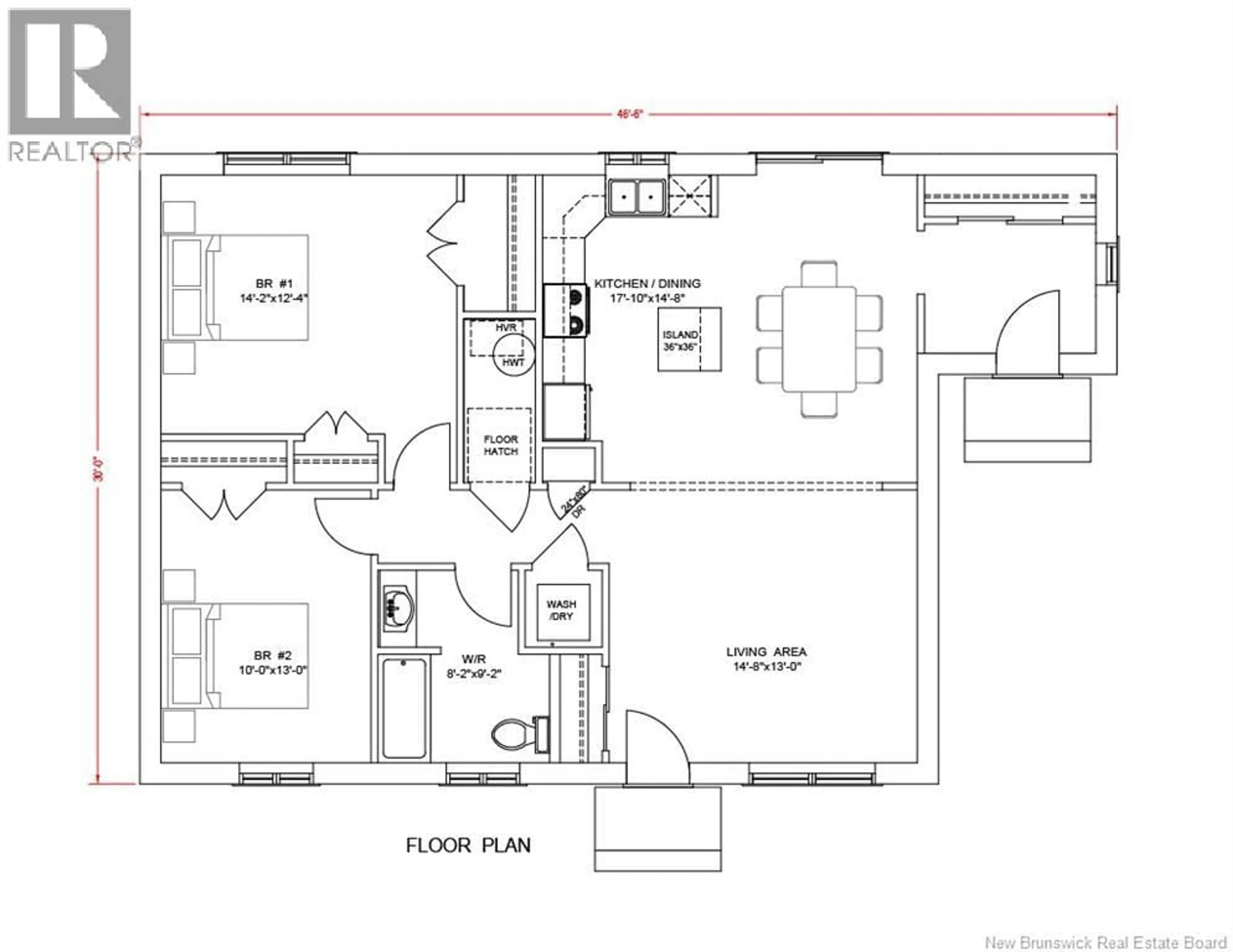 Floor plan for DINAN STREET, Miramichi New Brunswick E1V0G2