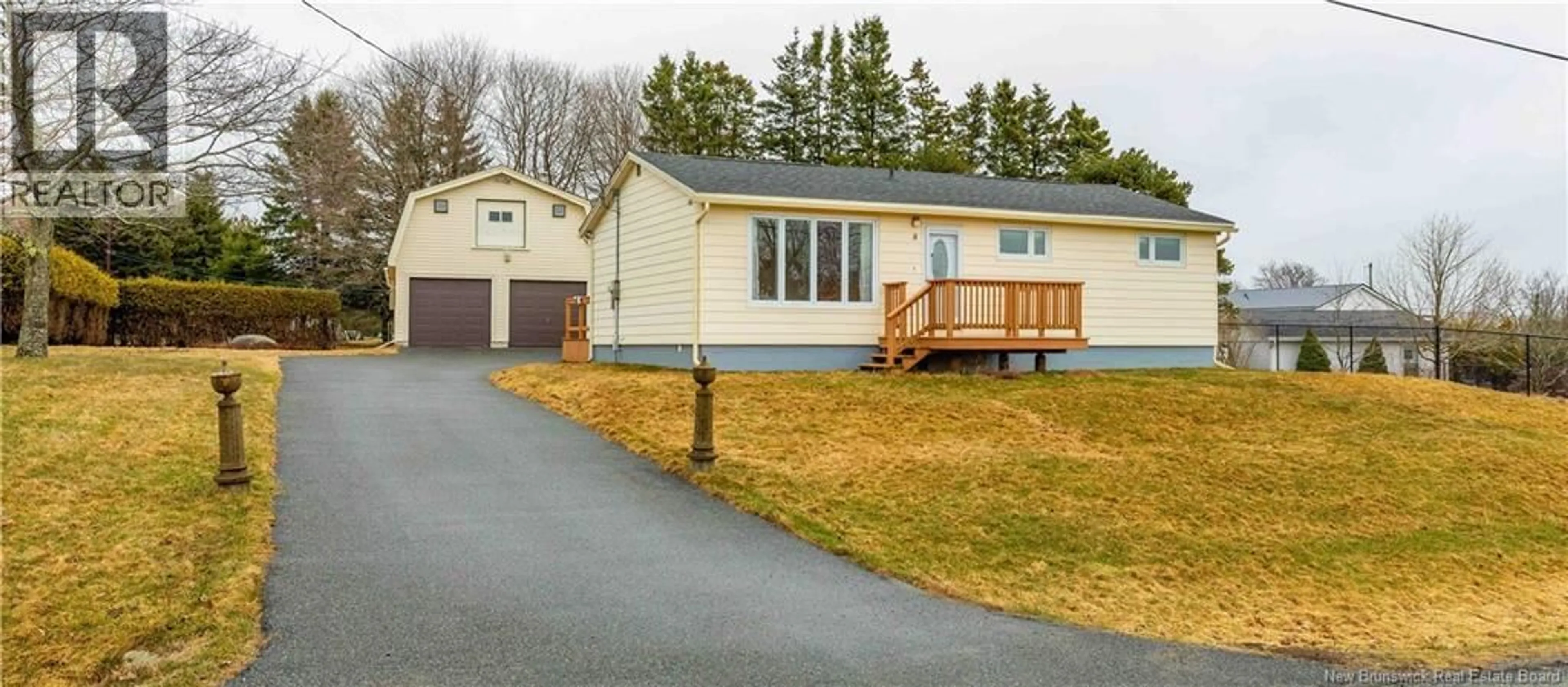 Home with vinyl exterior material, street for 8 MYLES DRIVE, Saint John New Brunswick E2J3B9