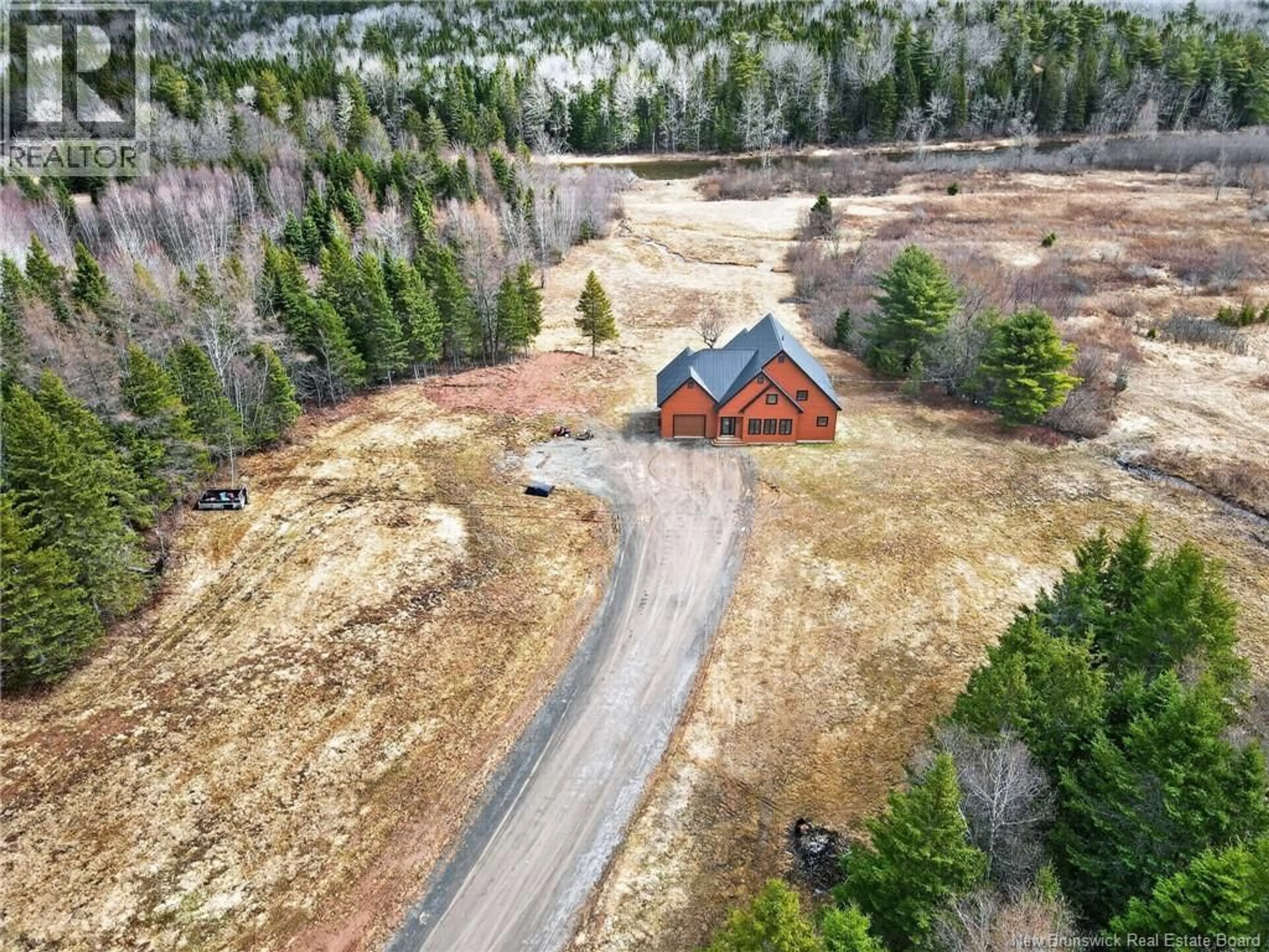 A pic from outside/outdoor area/front of a property/back of a property/a pic from drone, forest/trees view for 68 COLLICUTT ROAD, The Glades New Brunswick E4J0E4
