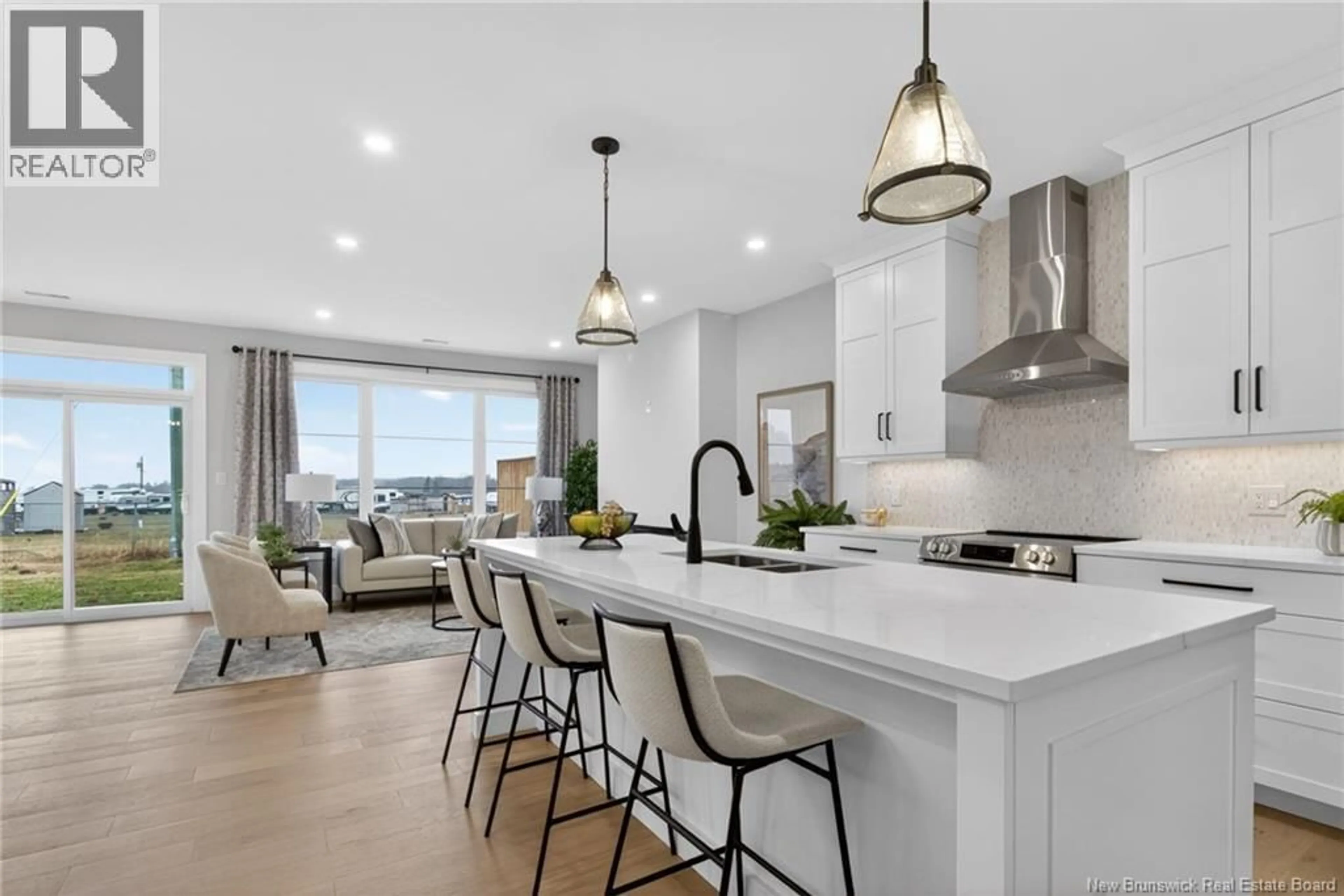 Open concept kitchen, ceramic/tile floor for 114 - 724 ROUTE 133, Pointe-Du-Chêne New Brunswick E4P5A3