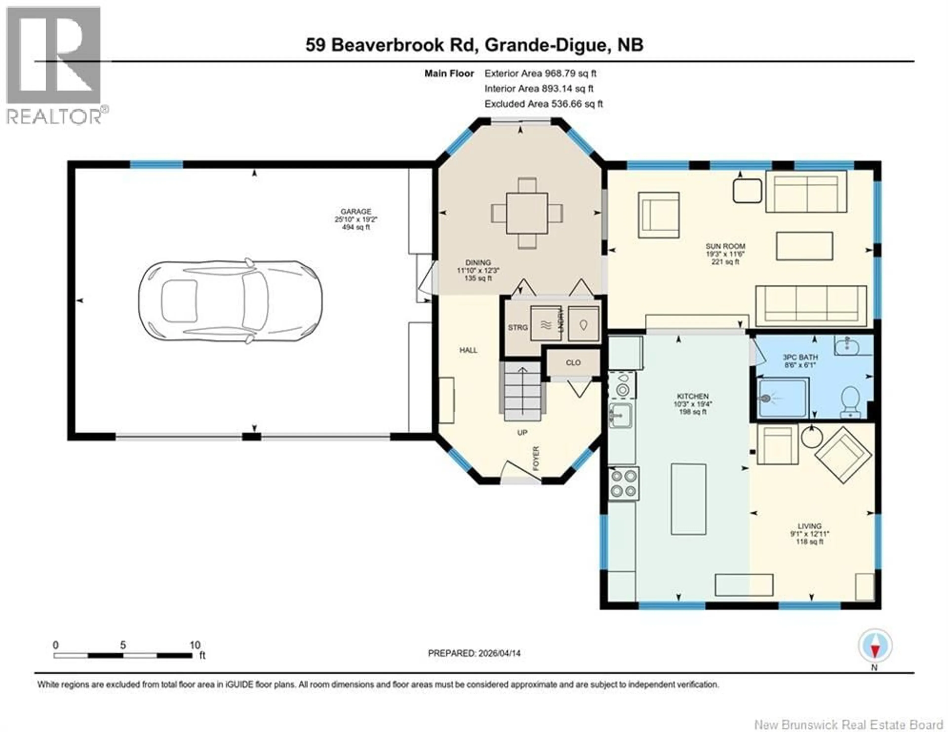 Floor plan for 59 BEAVERBROOK ROAD, Grande-Digue New Brunswick E4R3W3