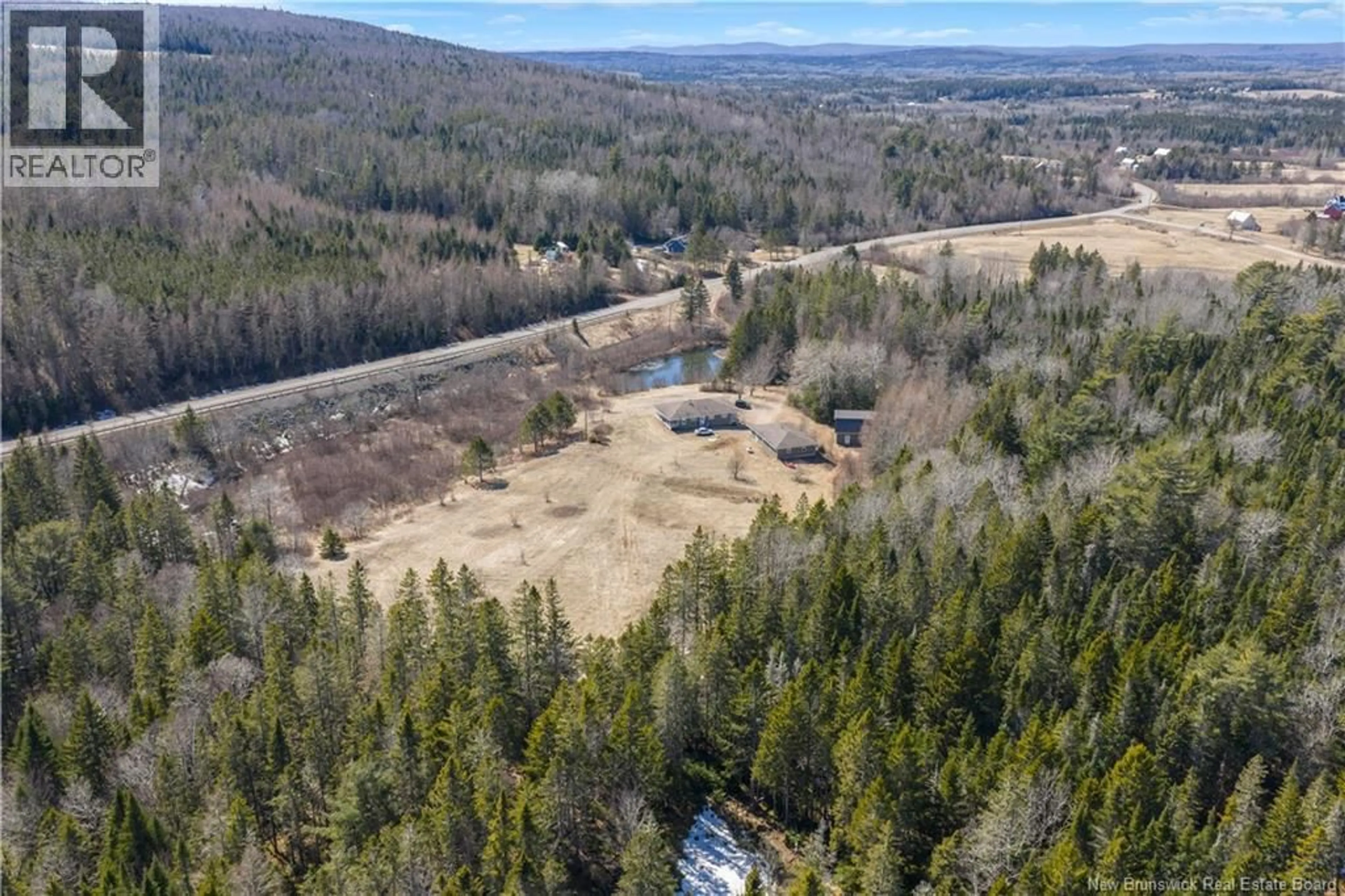 A pic from outside/outdoor area/front of a property/back of a property/a pic from drone, forest/trees view for 949 ROUTE 865, Southfield New Brunswick E4E5P5