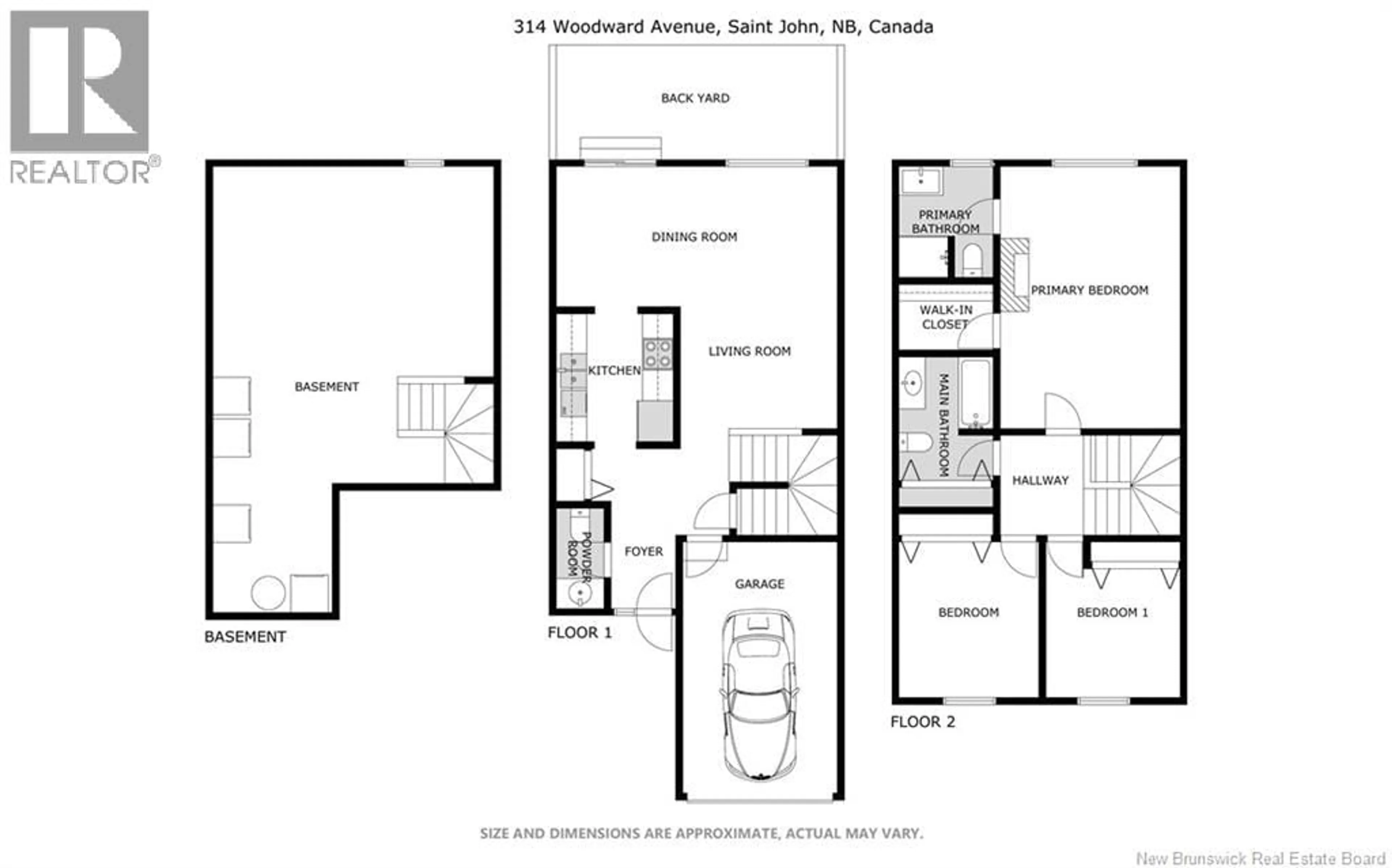 Floor plan for 314 WOODWARD AVENUE, Saint John New Brunswick E2K4P9