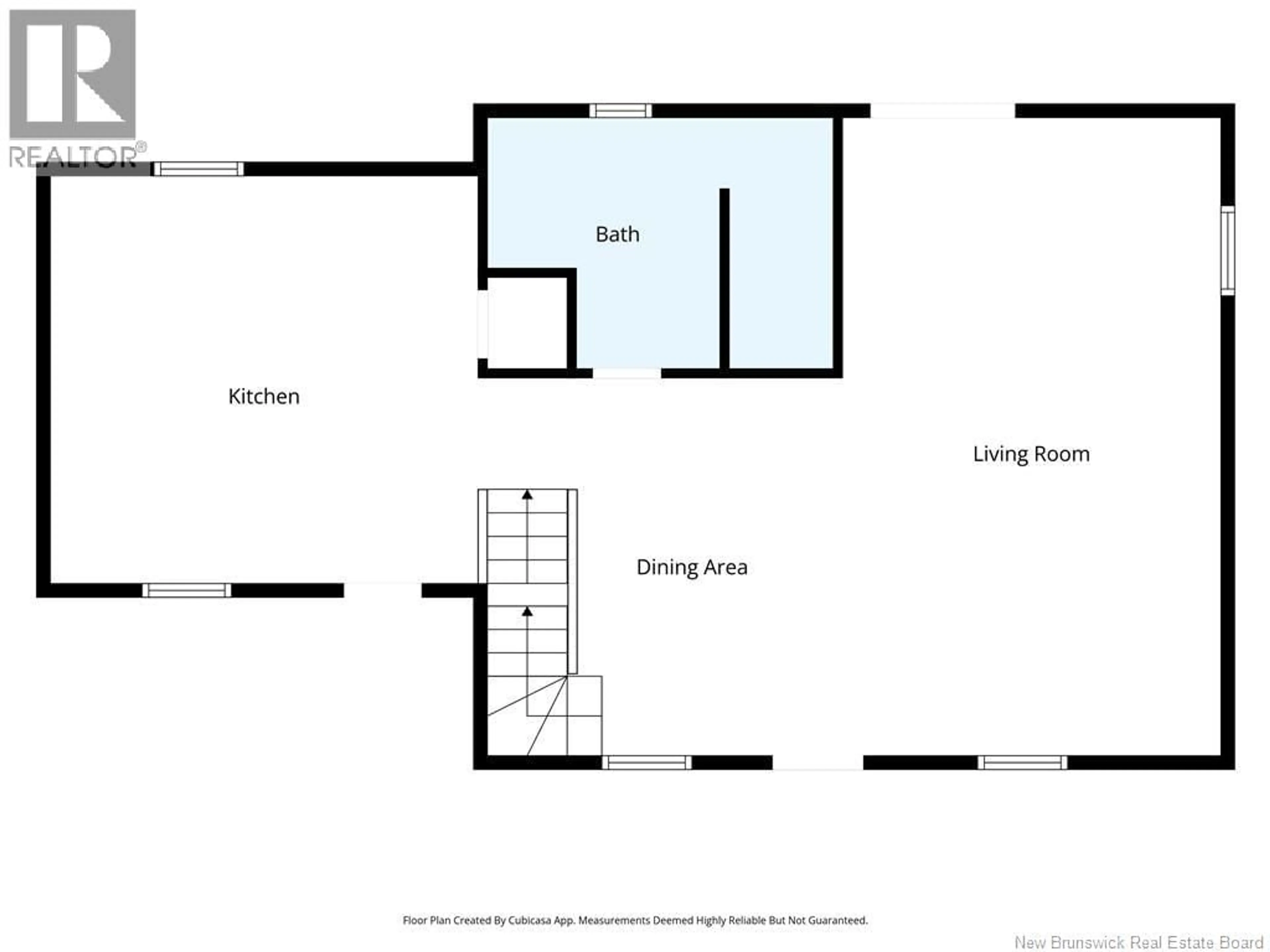 Floor plan for 264 KENT LODGE, Beresford New Brunswick E8K1B8