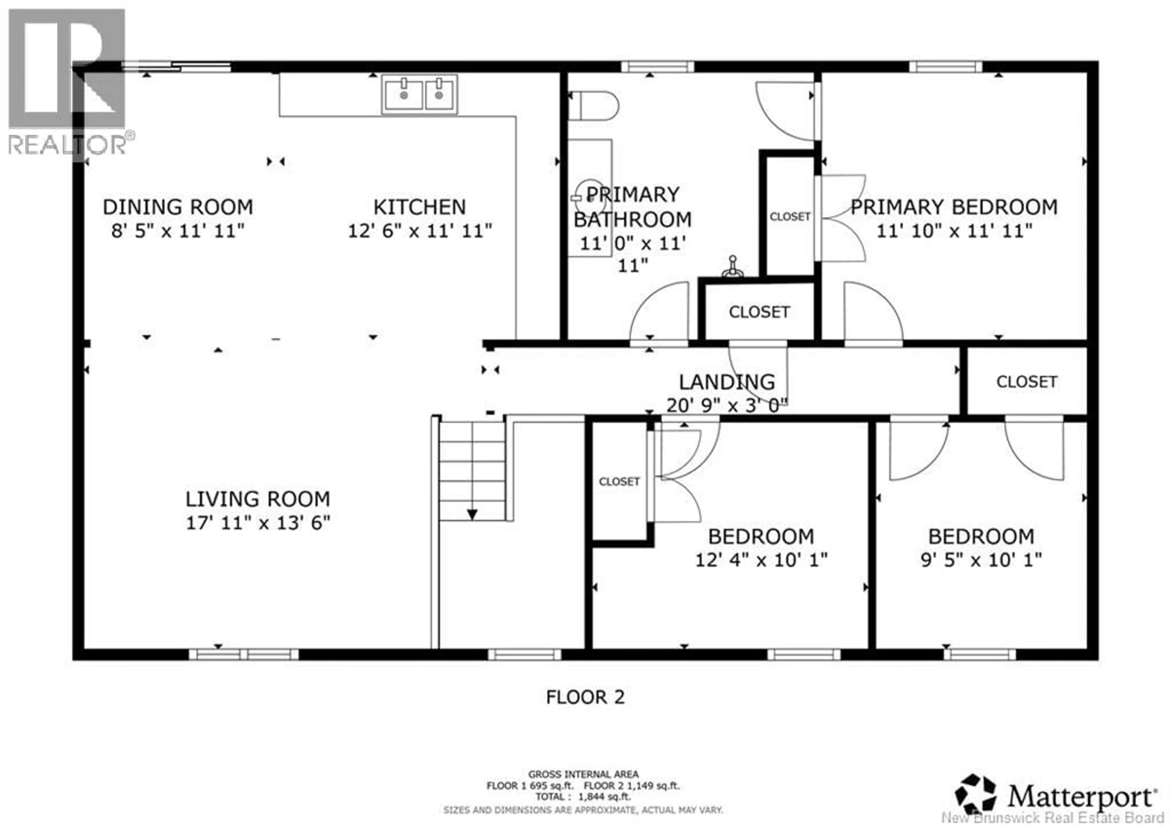 Floor plan for 21 MERRETT DRIVE, Oromocto New Brunswick E2V2L8