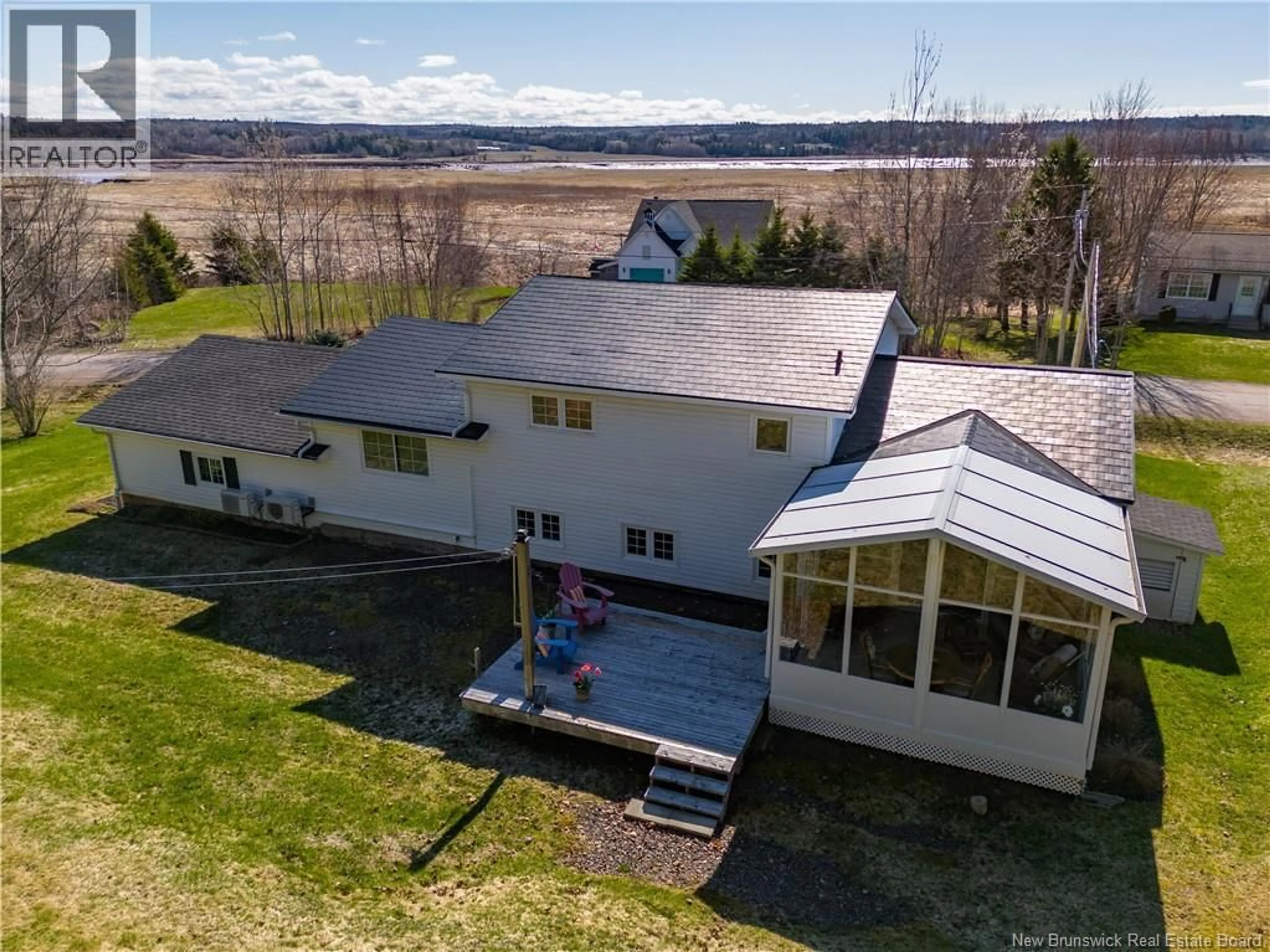 A pic from outside/outdoor area/front of a property/back of a property/a pic from drone, water/lake/river/ocean view for 64 MARCOMBE STREET, Lower Coverdale New Brunswick E1J1K1