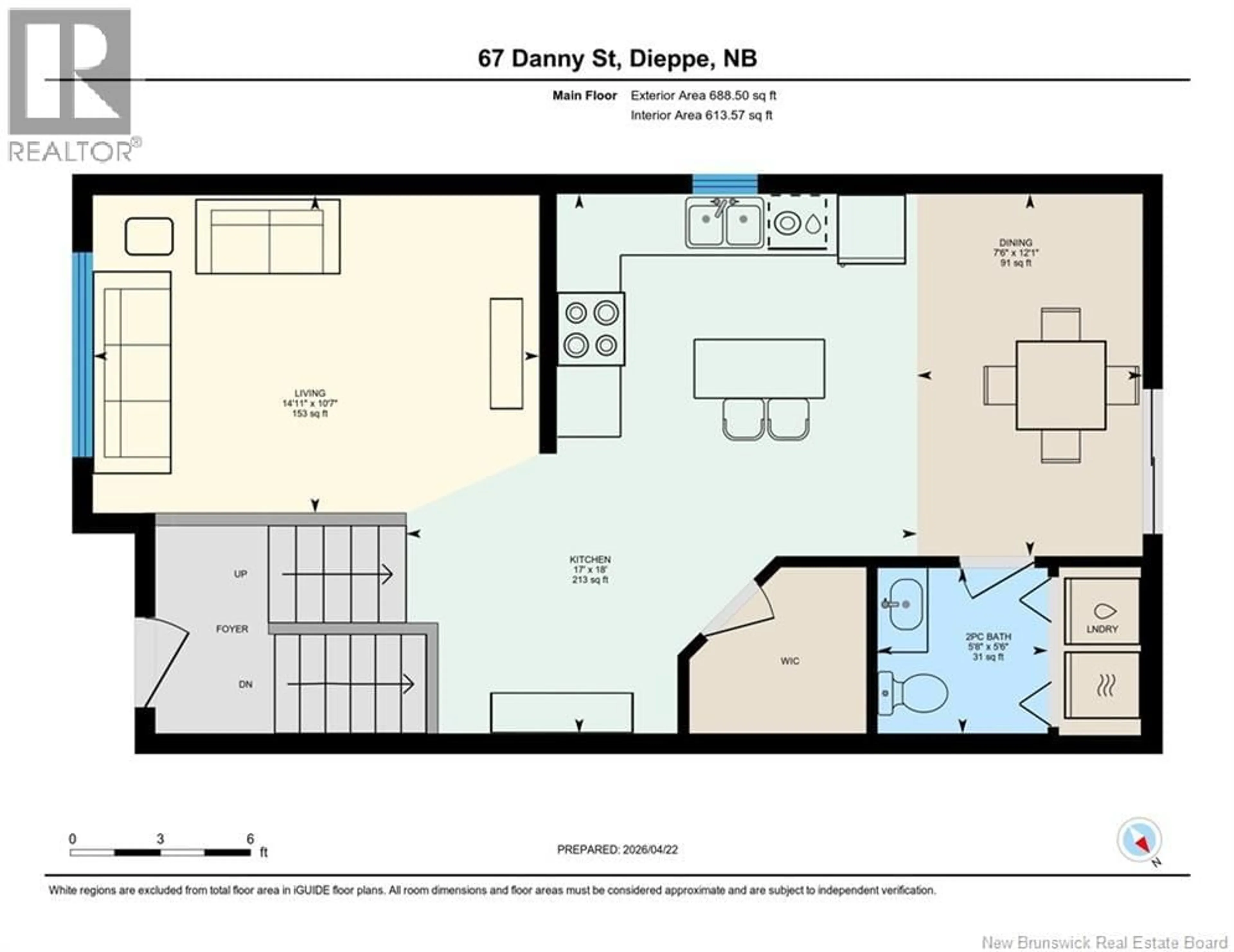 Floor plan for 67 DANNY STREET, Dieppe New Brunswick E1A0H6